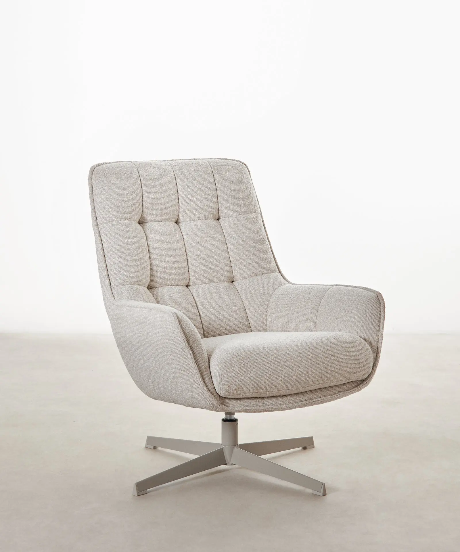 Sillón giratorio de tejido suave Alvar - Image 11