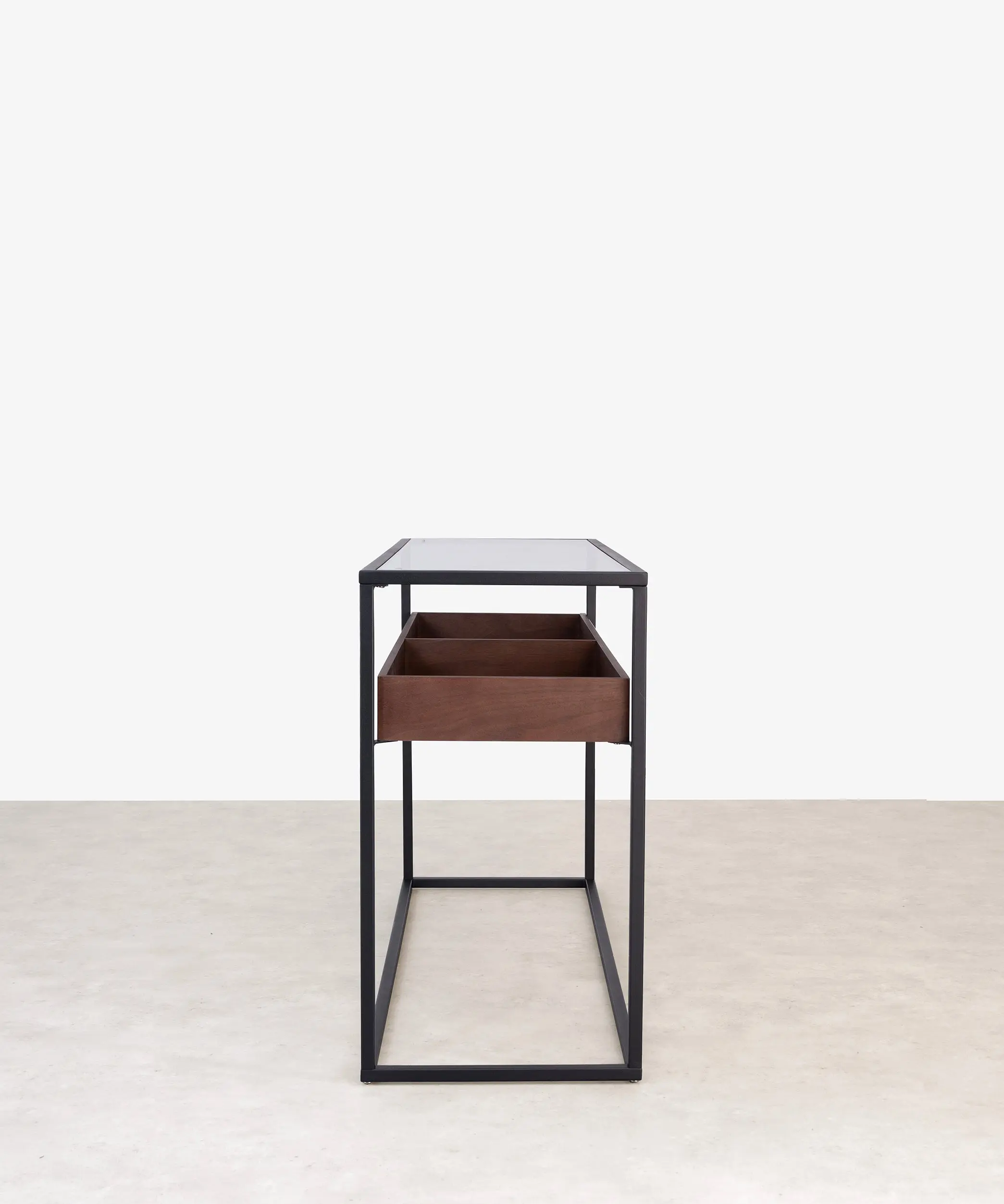 Consola en Madera y Cristal Templado Brent 120 cm x 40 cm - Image 4