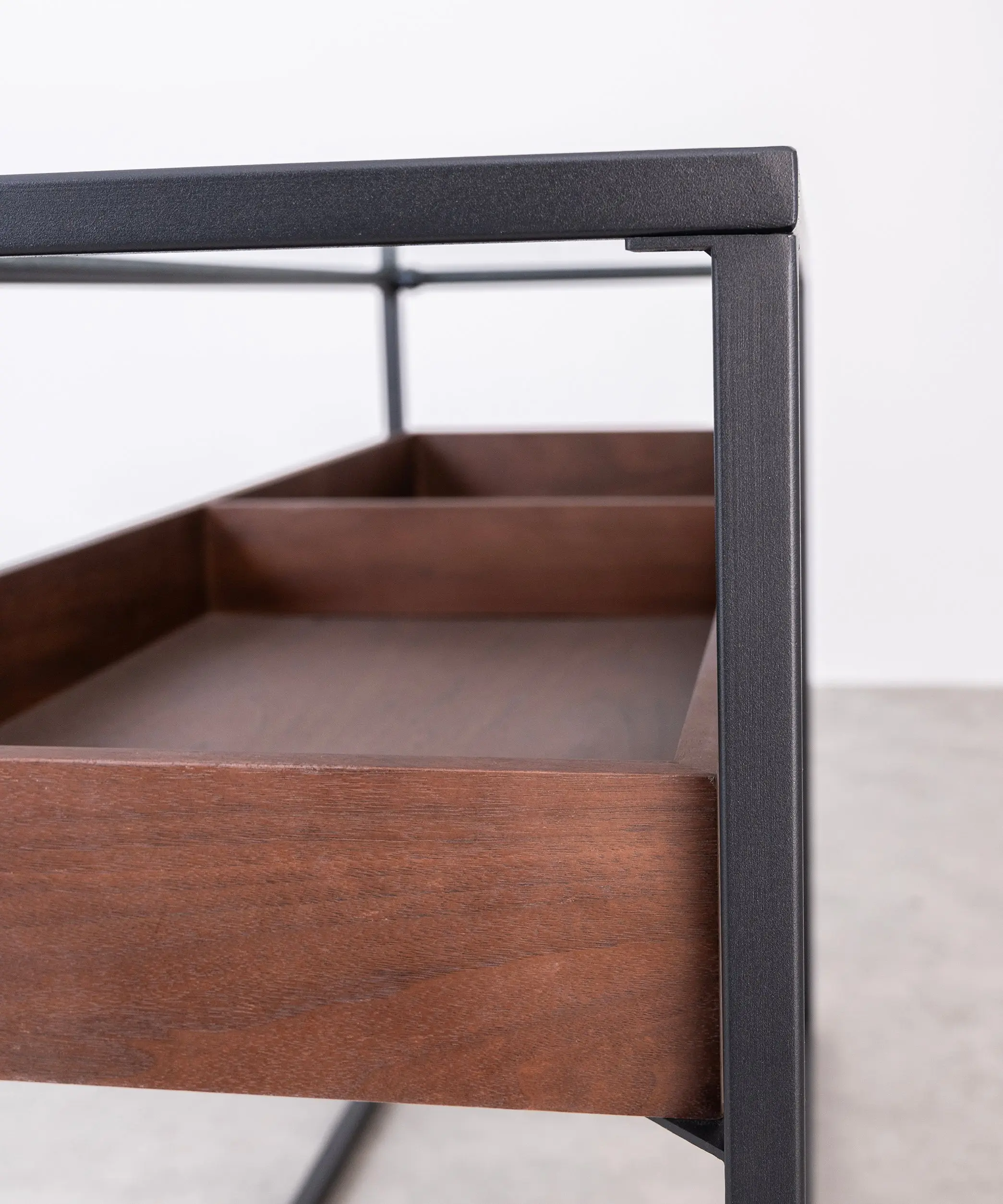 Consola en Madera y Cristal Templado Brent 120 cm x 40 cm - Image 6