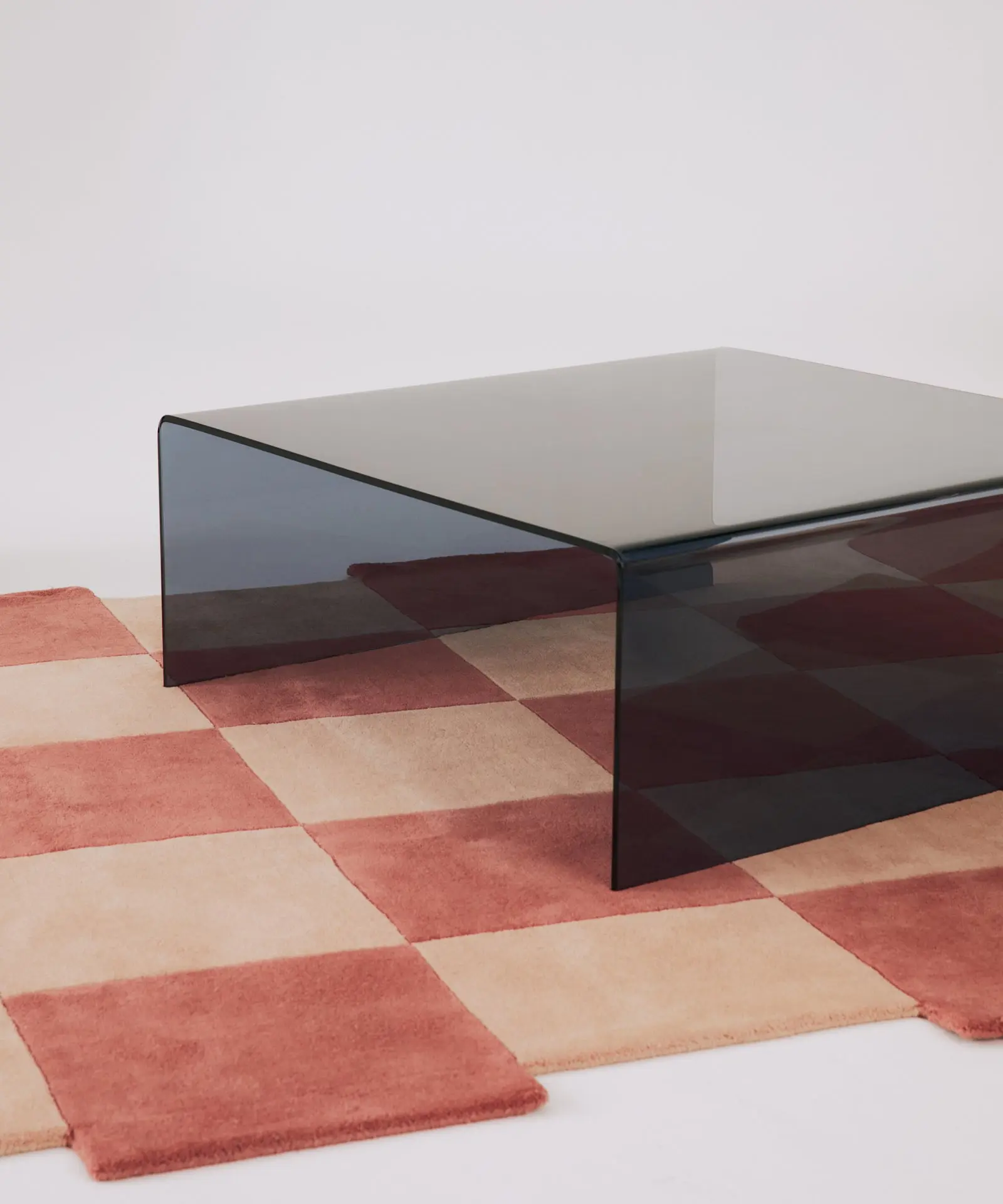 Mesa de Centro Cuadrada de Cristal Templado Burano (100x100 cm)