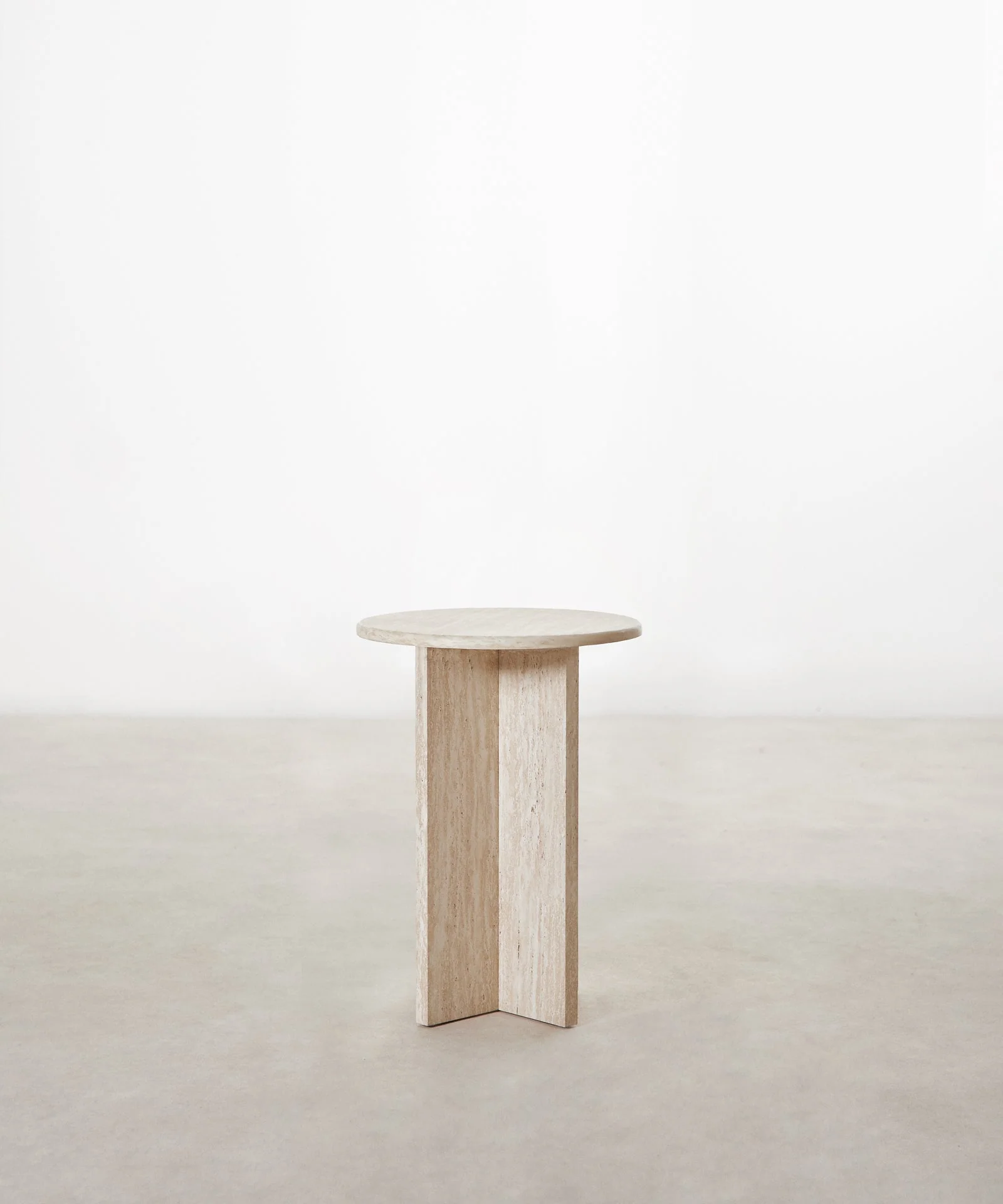 Mesa Auxiliar en look Travertino Miro (55x40) - Image 4