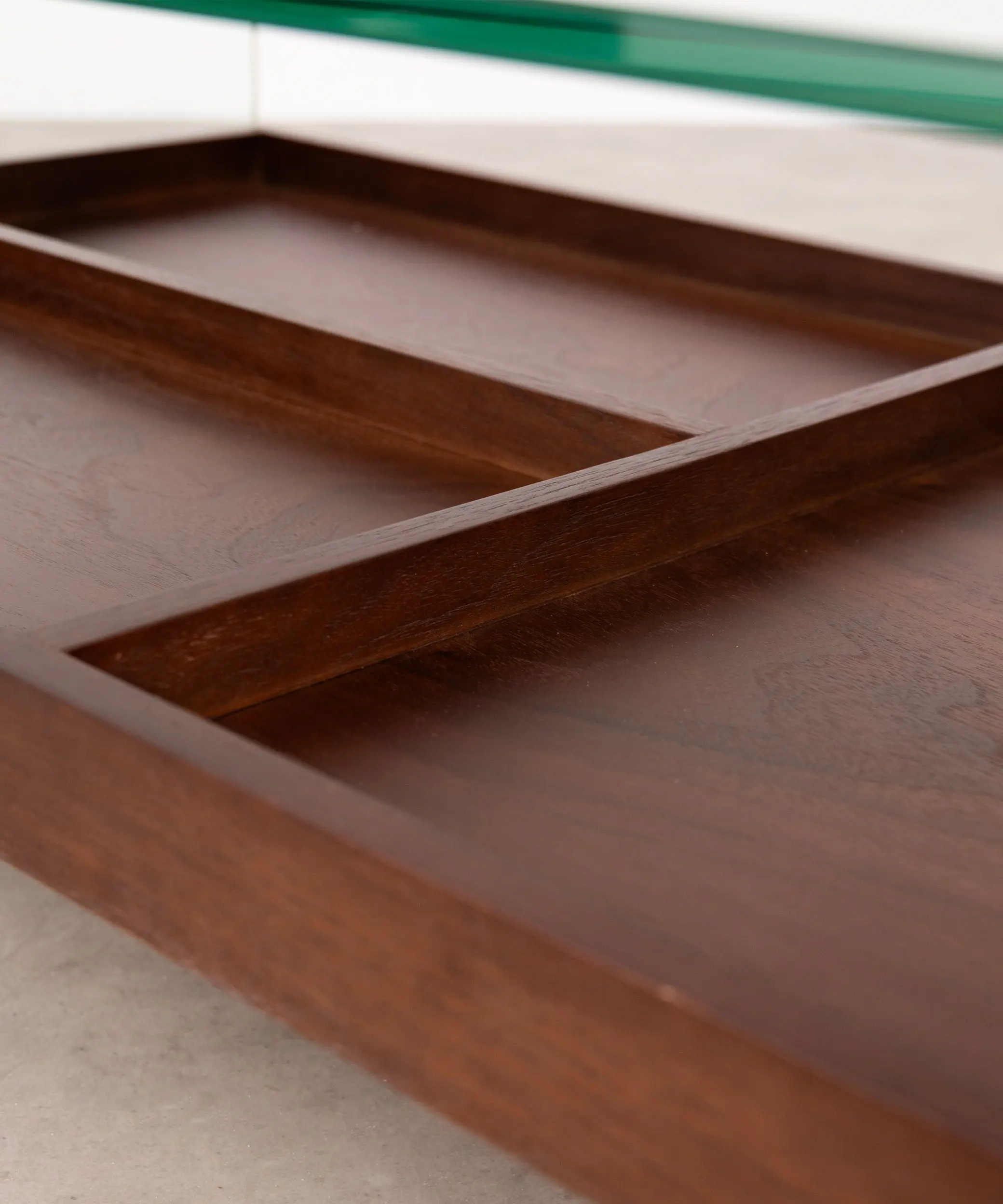 Mesa Centro de Cristal Templado y Madera Corina (110x55 cm) - Image 8
