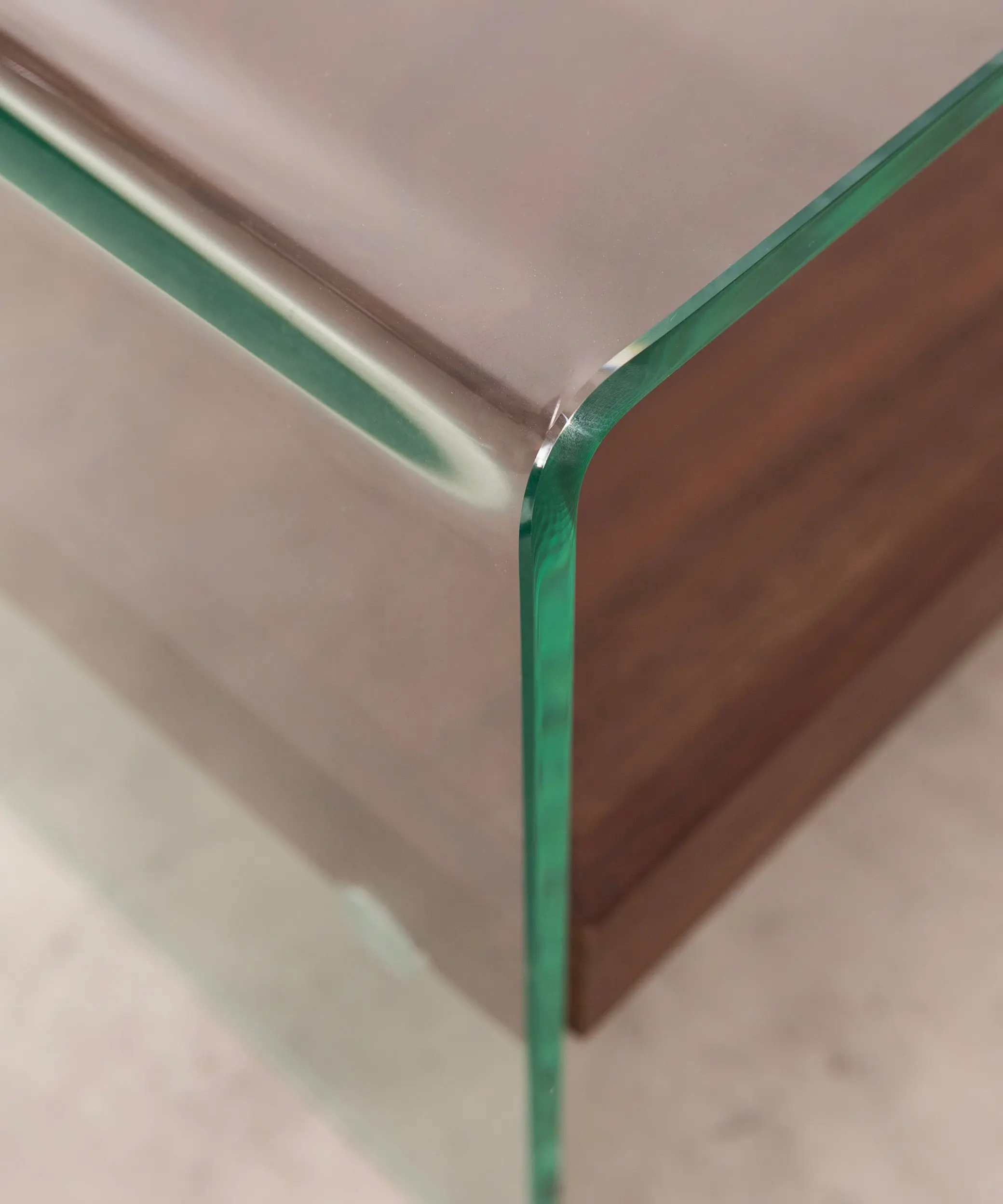 Mesa Centro de Cristal Templado y Madera Corina (110x55 cm) - Image 9
