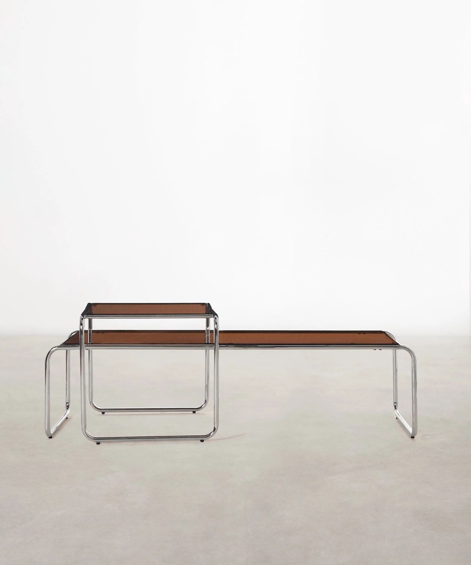Mesa de Centro en Acero y Cristal Templado Lesvos - Image 4