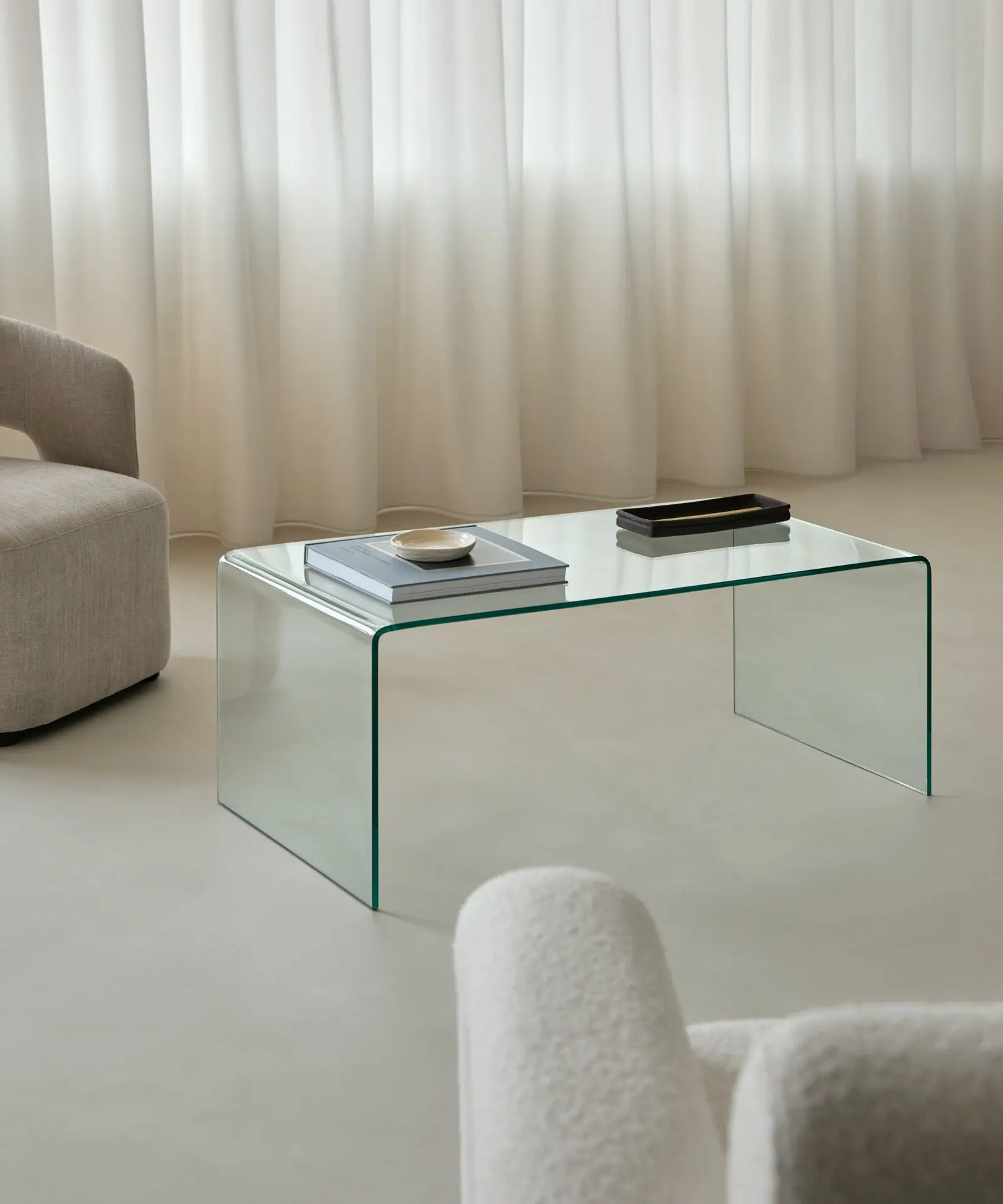 Mesa de Centro Rectangular de Cristal Templado Cheval (100 cm) - Image 7