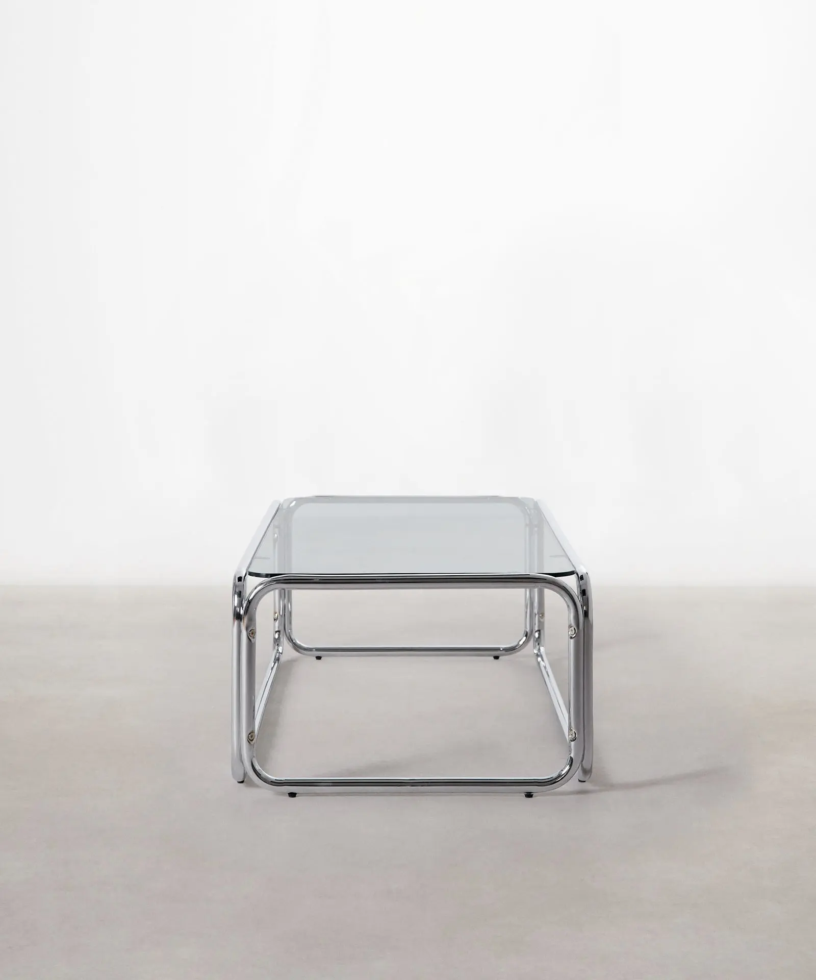 Mesa de Centro Rectangular de Metal y Cristal Templado Mai (120x60cm) - Image 3