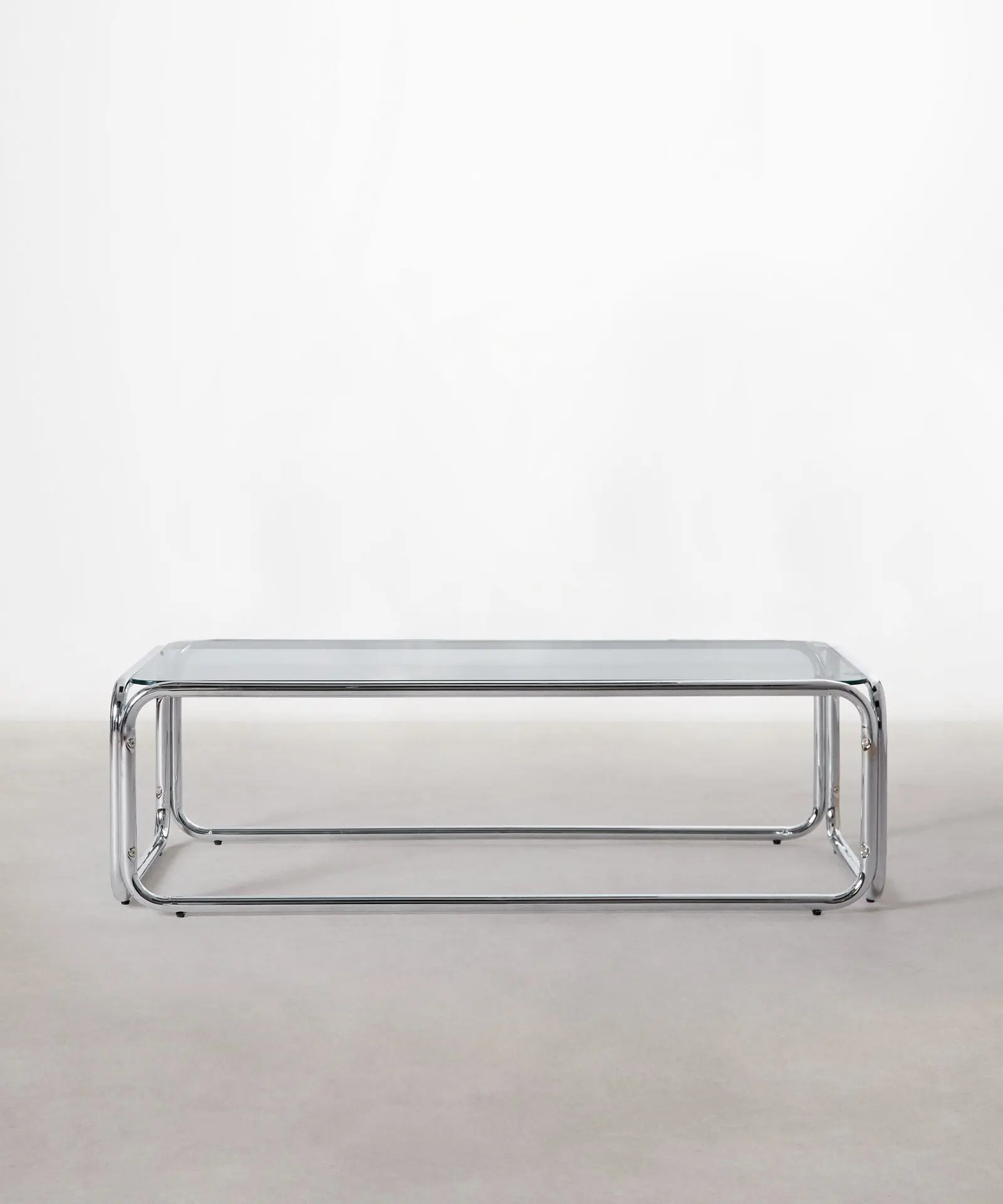 Mesa de Centro Rectangular de Metal y Cristal Templado Mai (120x60cm) - Image 5