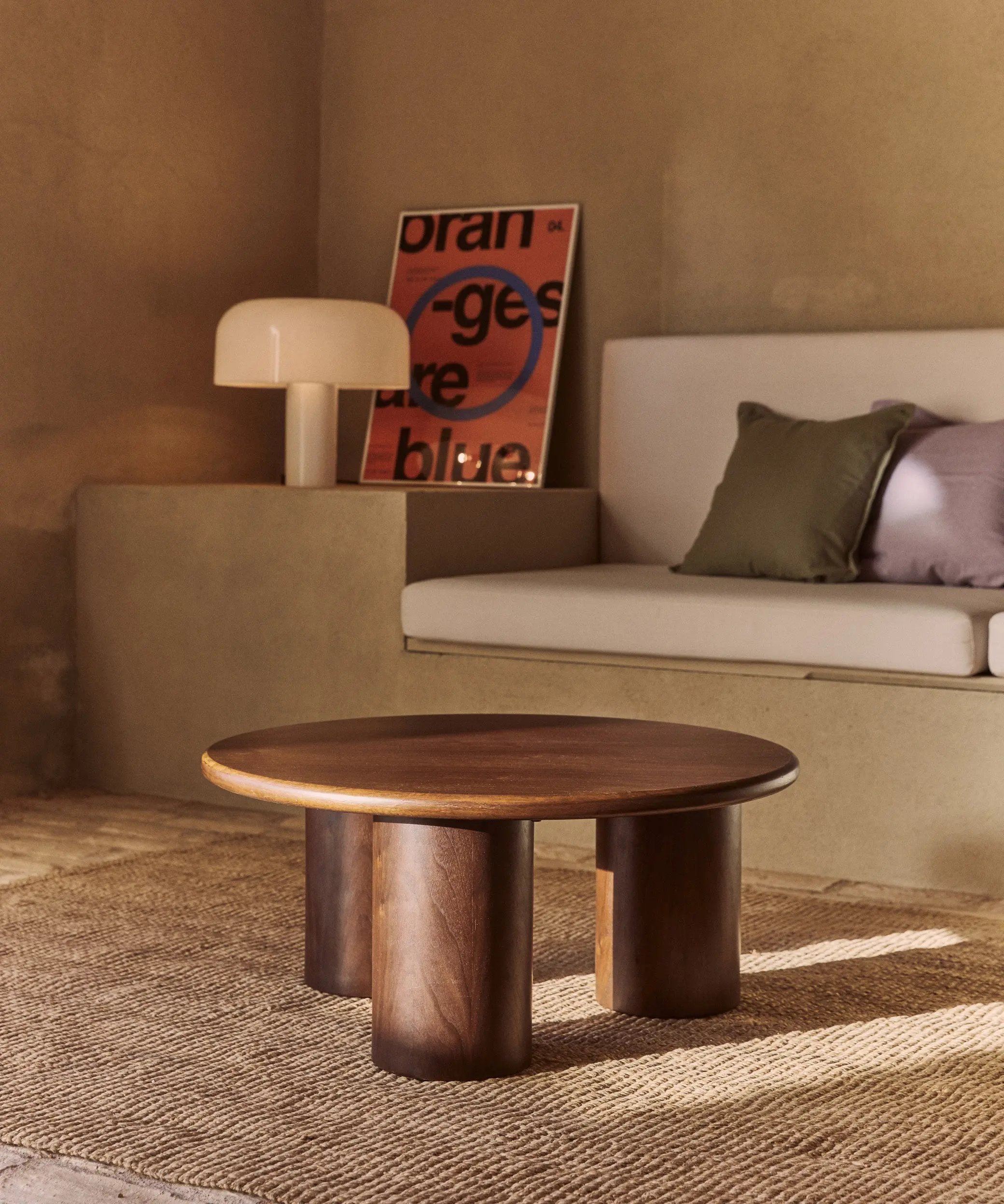 Mesa de Centro Redonda en Madera Aisha (80 cm) - Image 19