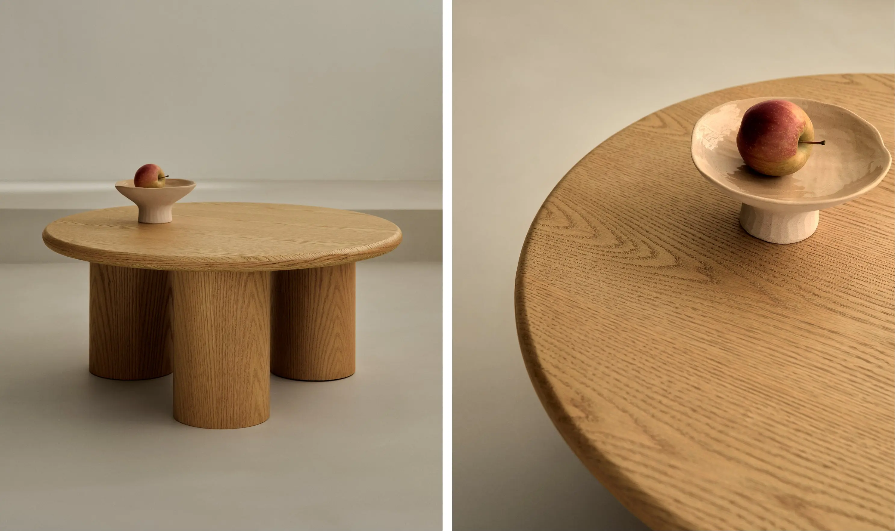 Mesa de Centro Redonda en Madera Aisha (80 cm) - Image 7