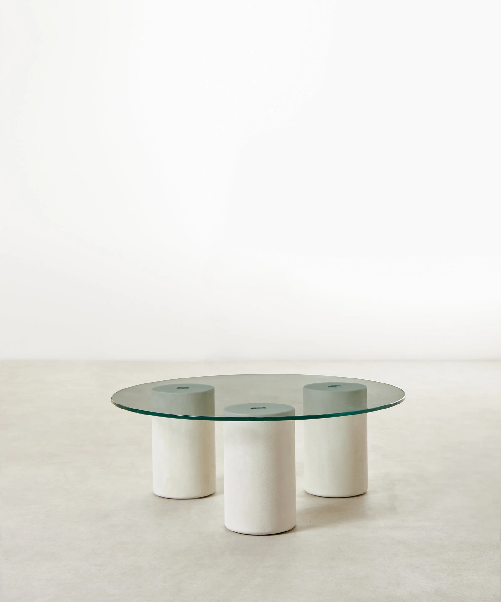 Mesa de Centro Redonda en Cristal Nora (80 cm) - Image 3