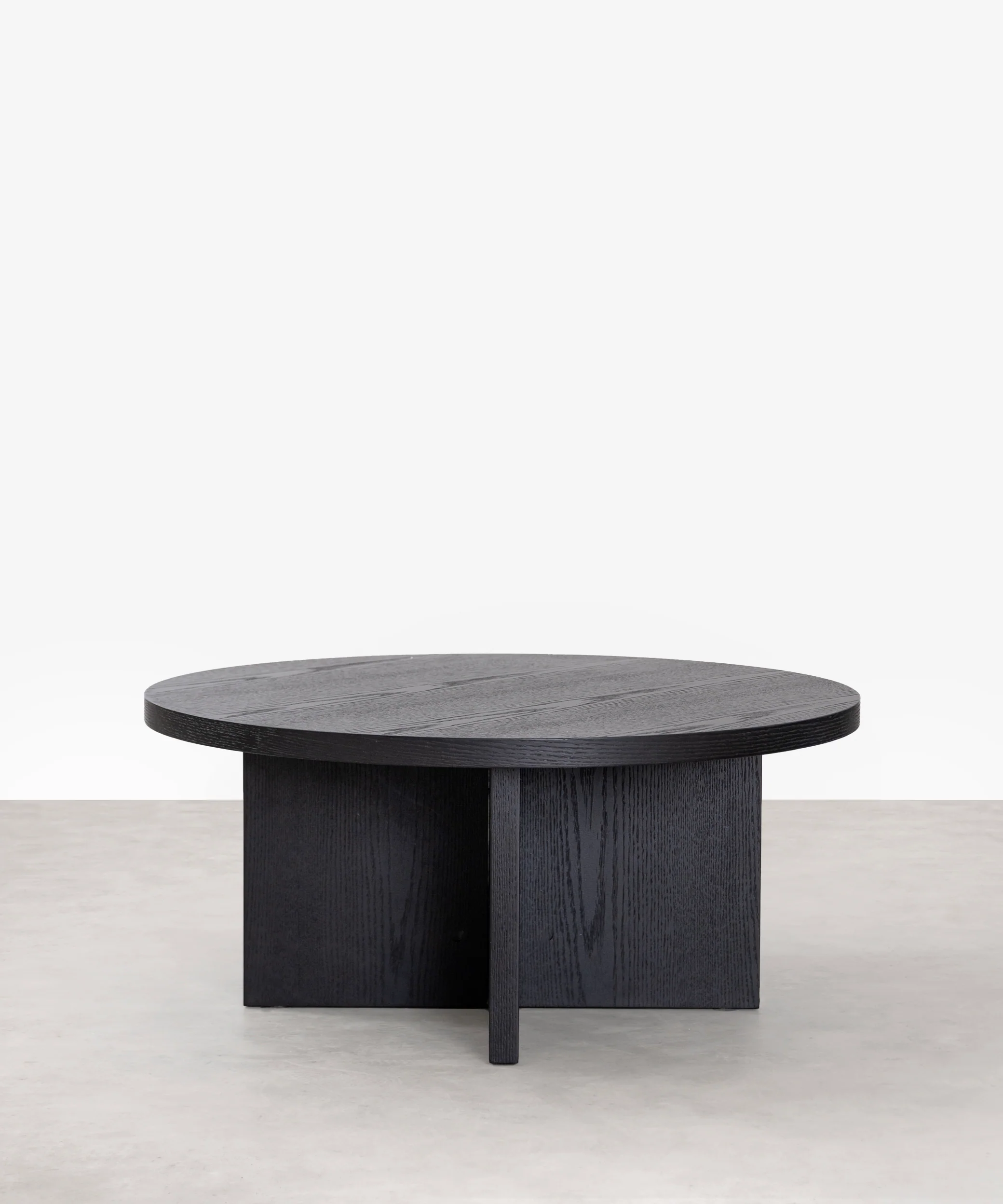 Mesa de Centro Redonda en Madera Takaya (80 cm) - Image 12