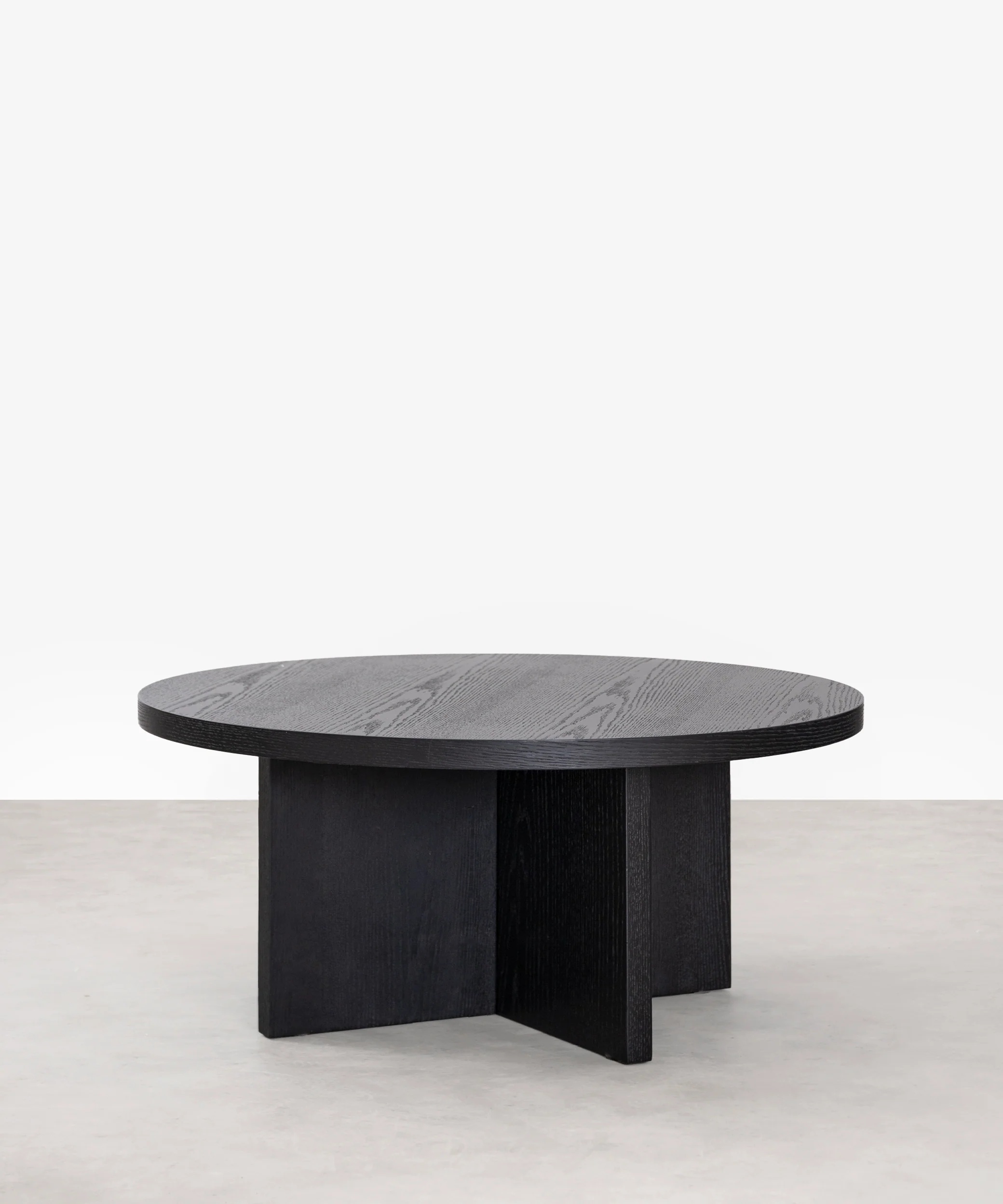 Mesa de Centro Redonda en Madera Takaya (80 cm) - Image 13