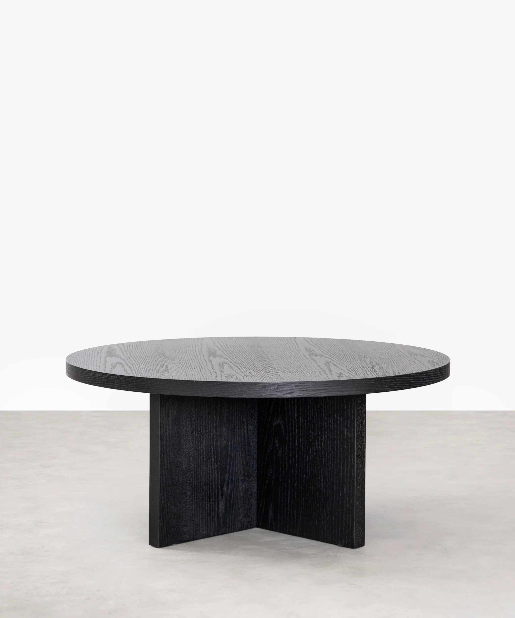 Mesa de Centro Redonda en Madera Takaya (80 cm) - Image 14