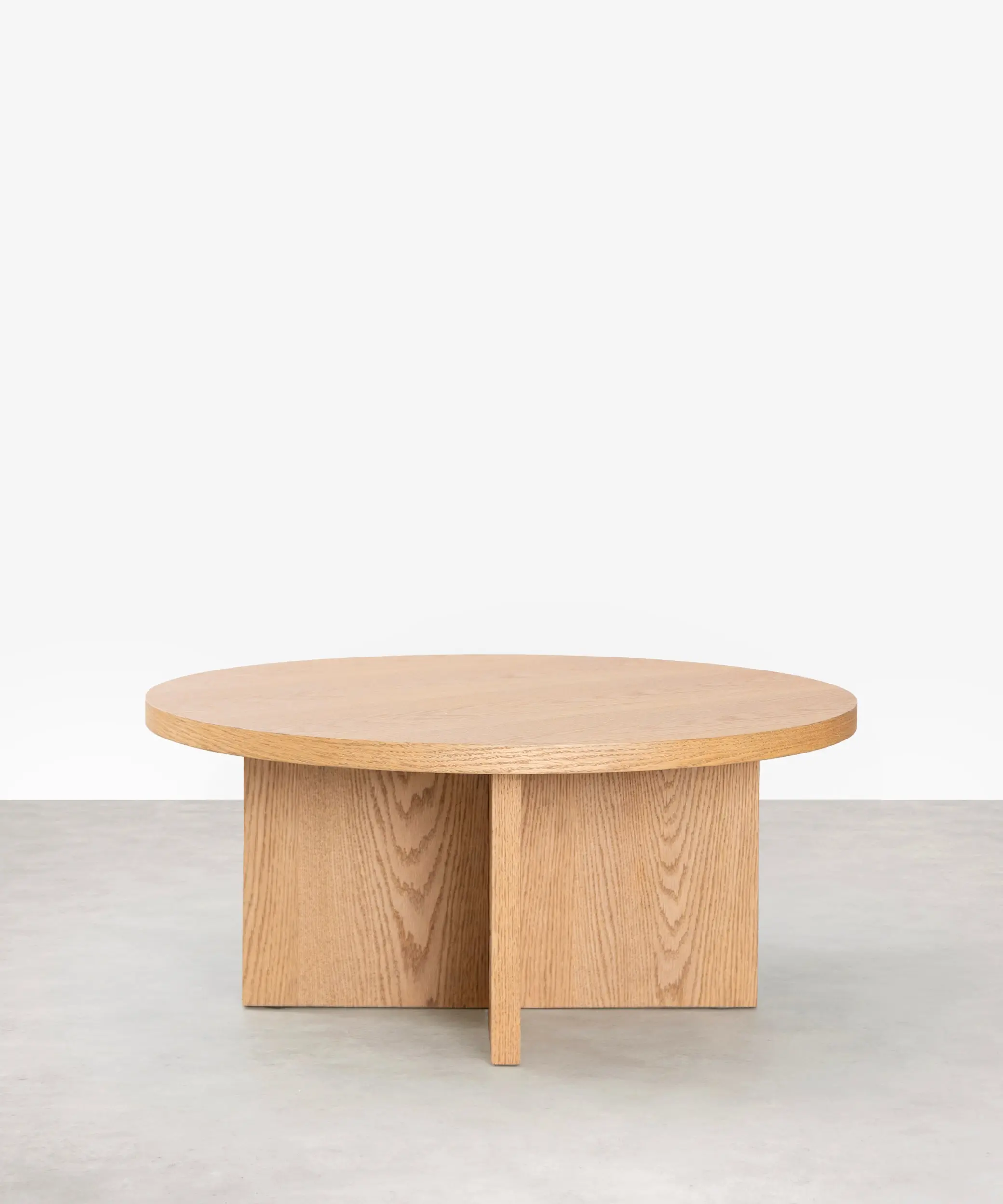 Mesa de Centro Redonda en Madera Takaya (80 cm) - Image 19