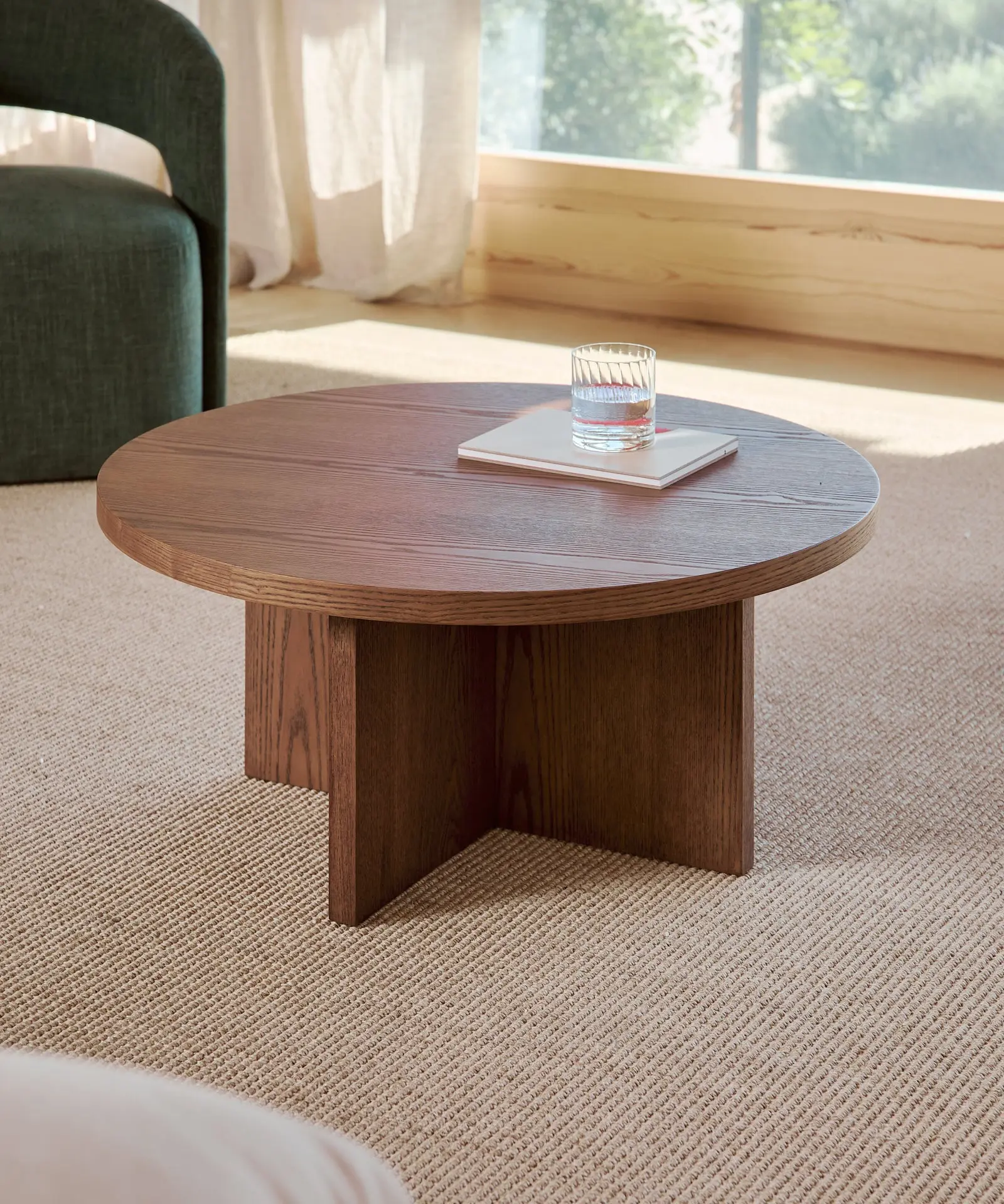 Mesa de Centro Redonda en Madera Takaya (80 cm) - Image 26
