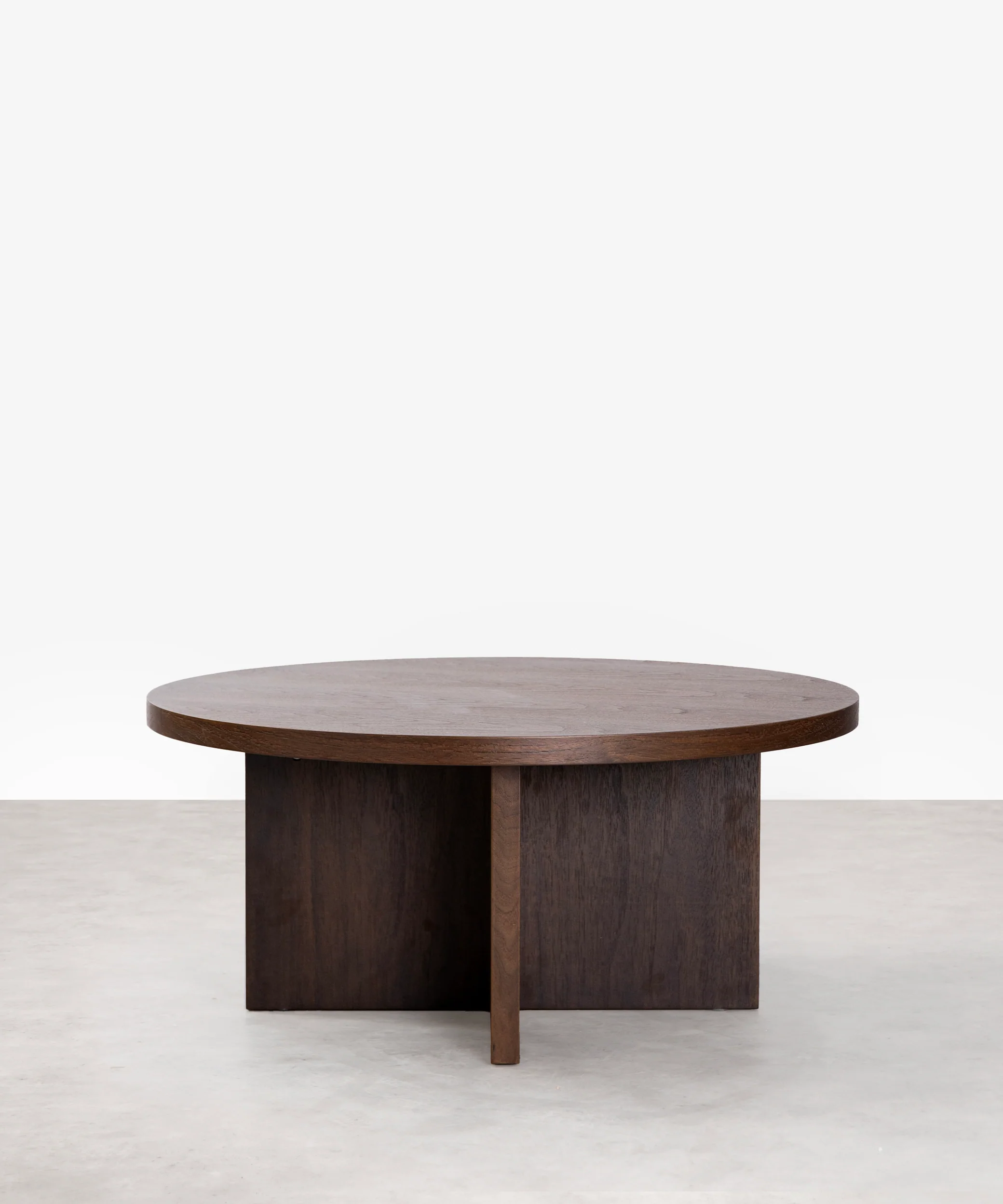 Mesa de Centro Redonda en Madera Takaya (80 cm) - Image 3