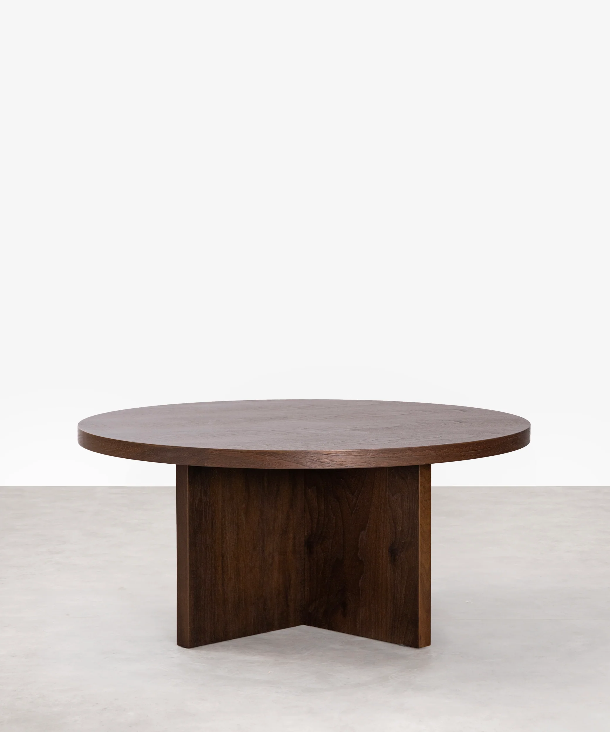 Mesa de Centro Redonda en Madera Takaya (80 cm) - Image 6