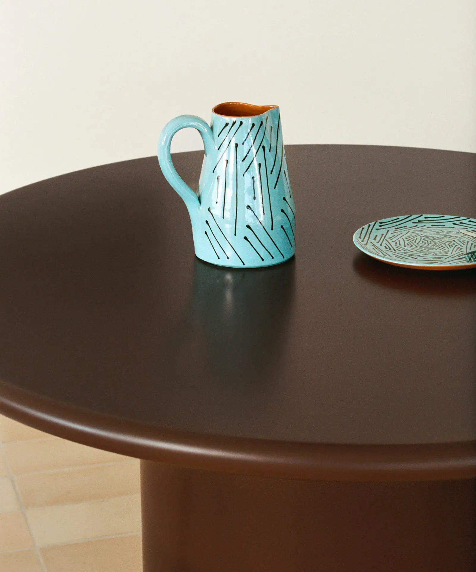 Mesa de Comedor de Madera Lacada Dilara (Ø120 cm) - Image 17