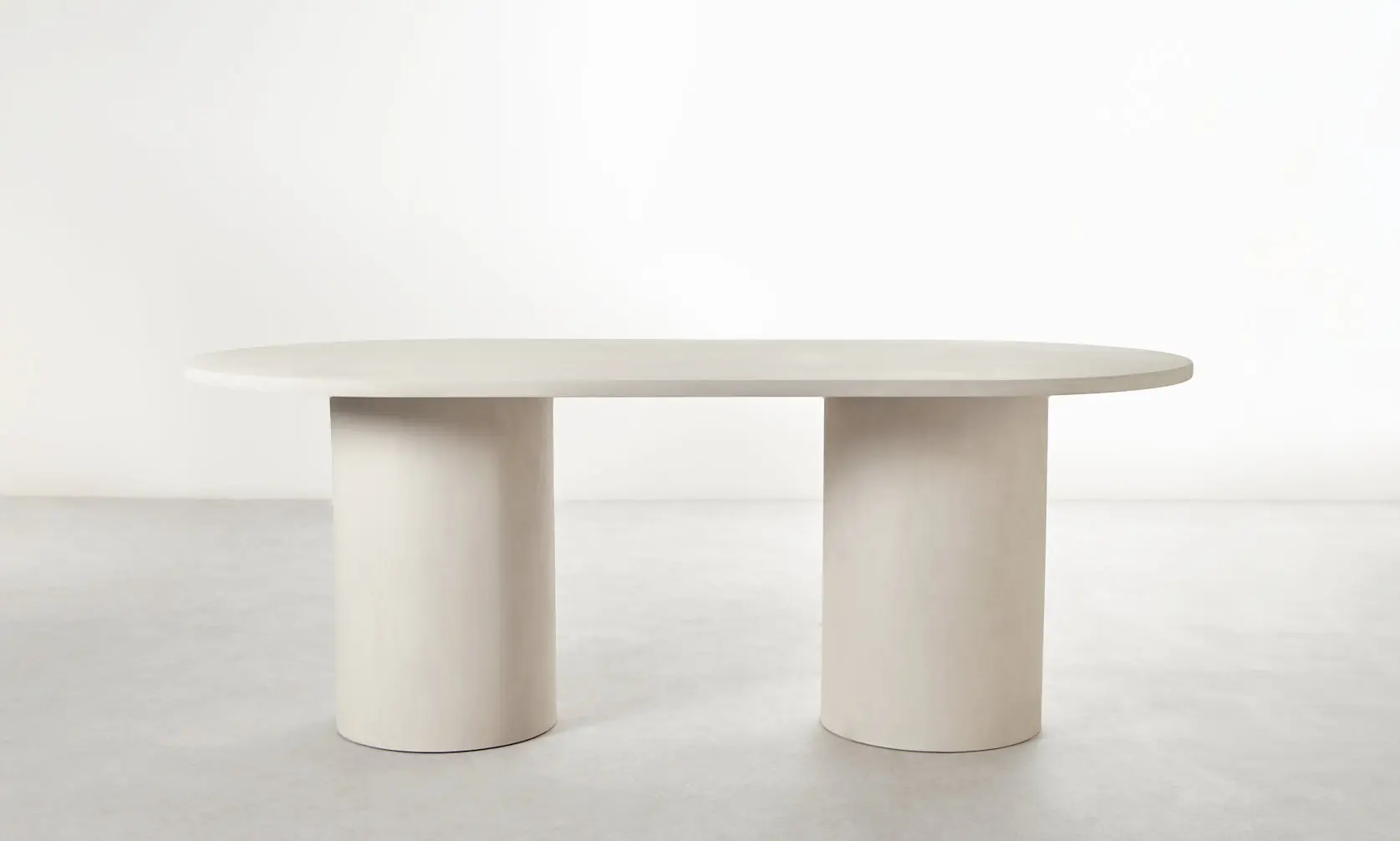 Mesa de Comedor Ovalada en Microcemento Juno - Image 11