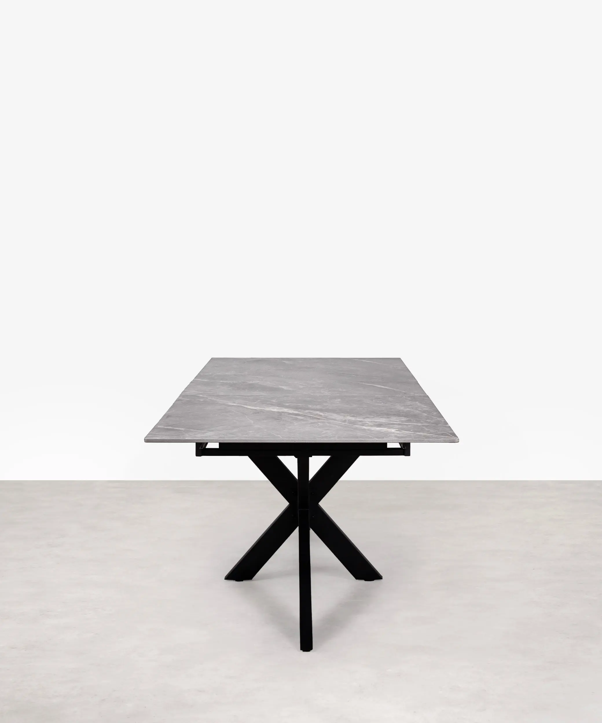 Mesa de Comedor Rectangular Extensible Travis (180-220 cm) - Glossy Grey - Image 4