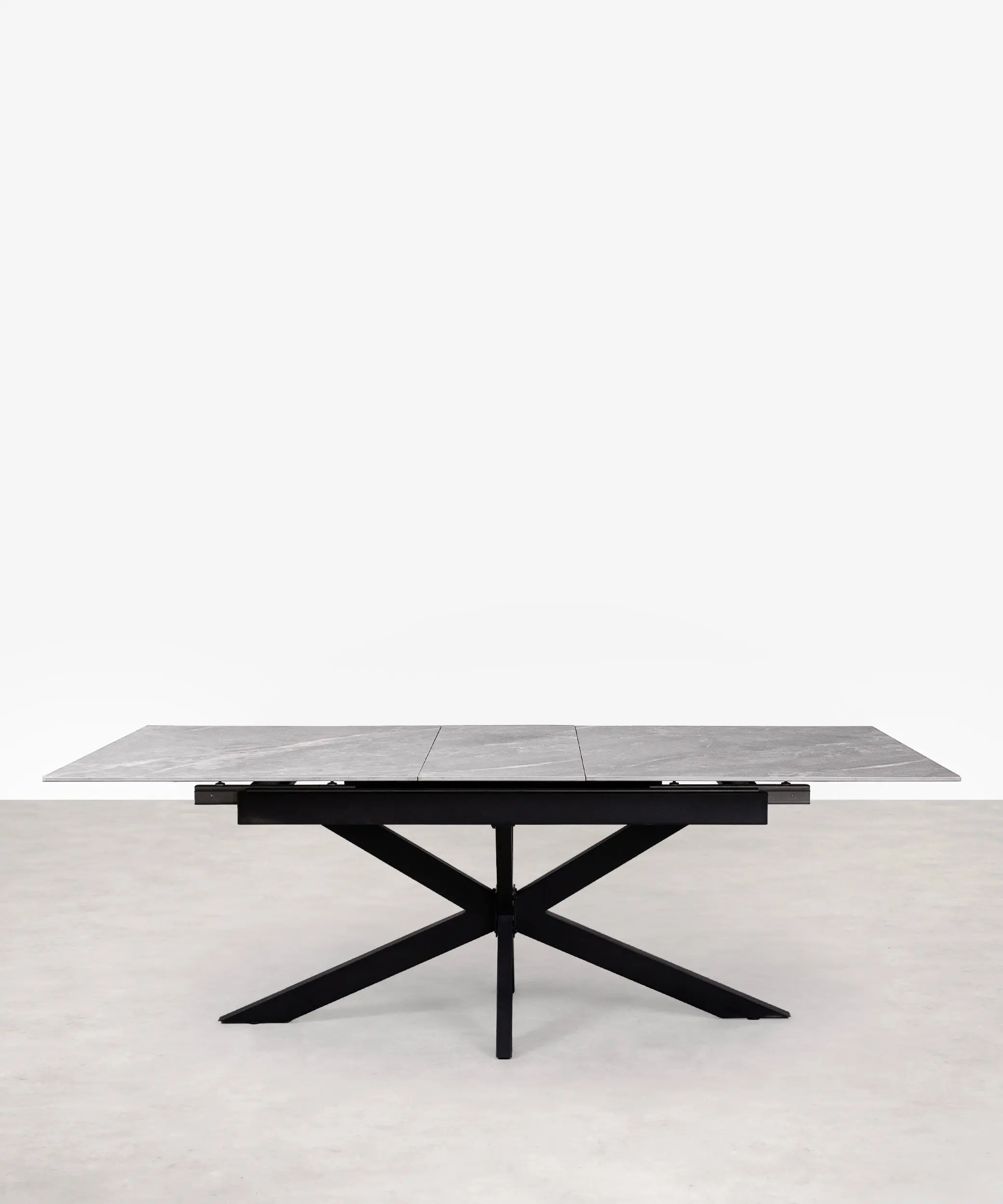 Mesa de Comedor Rectangular Extensible Travis (180-220 cm) - Glossy Grey - Image 5