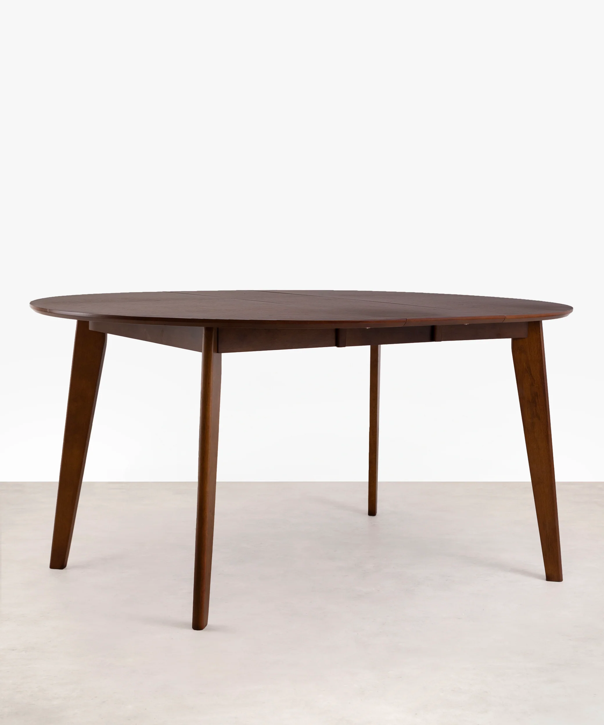 Mesa de Comedor Redonda en Madera Extensible Gala Walnut (120-150 cm) - Image 6