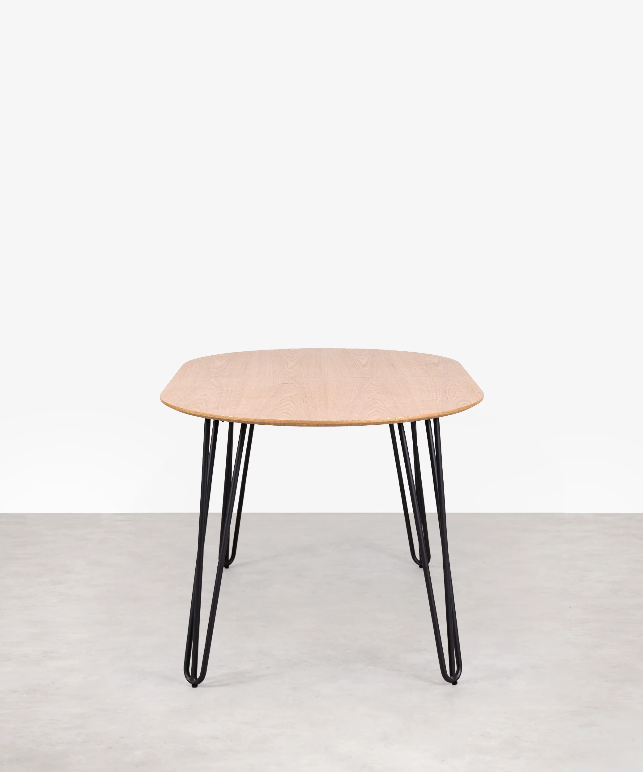 Mesa de Comedor Ovalada Extensible en Madera y Metal Karen (150-210 cm) - Image 4