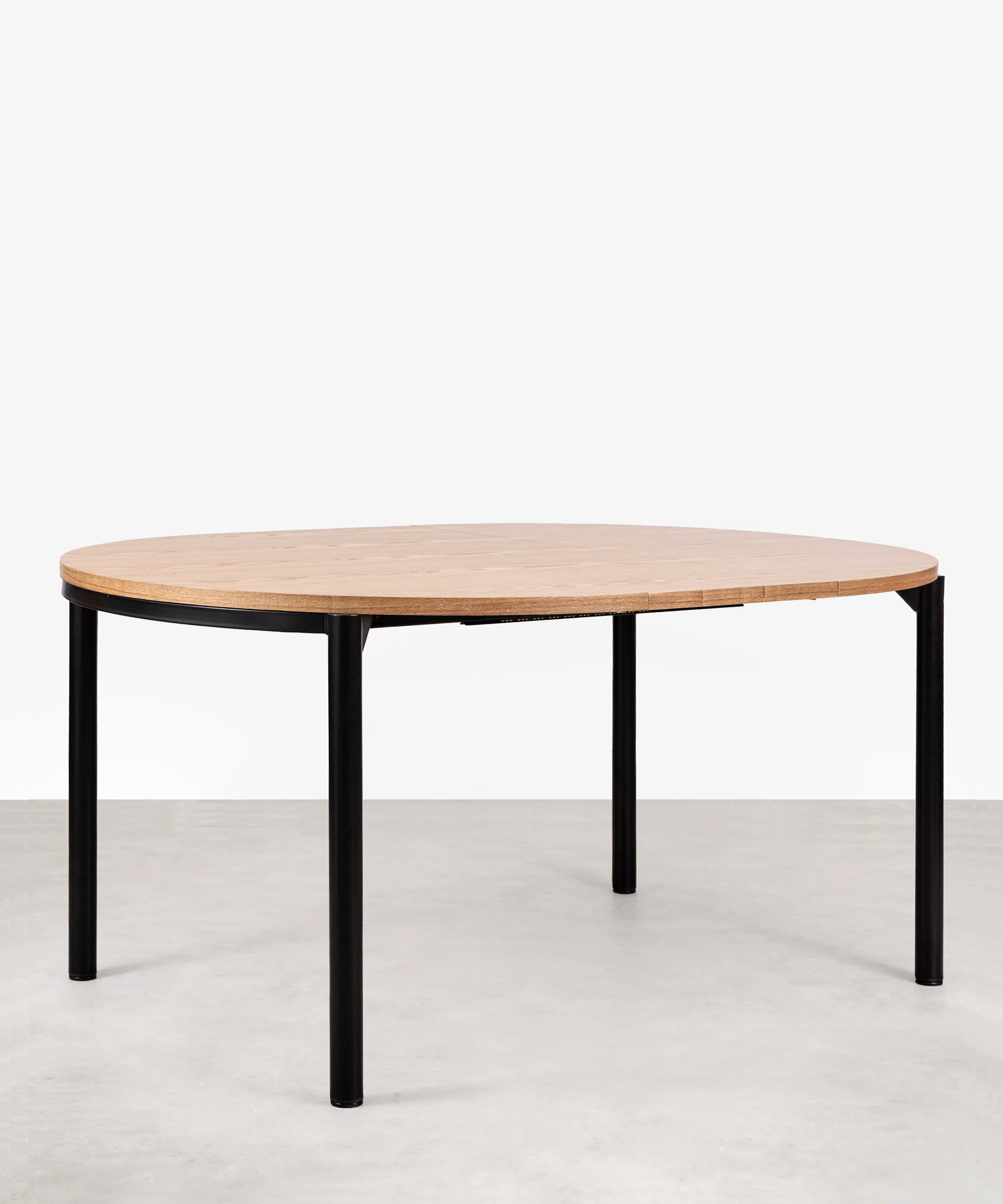 Mesa de Comedor Redonda Extensible en Madera y Metal Maider (120-160 cm) - Image 5