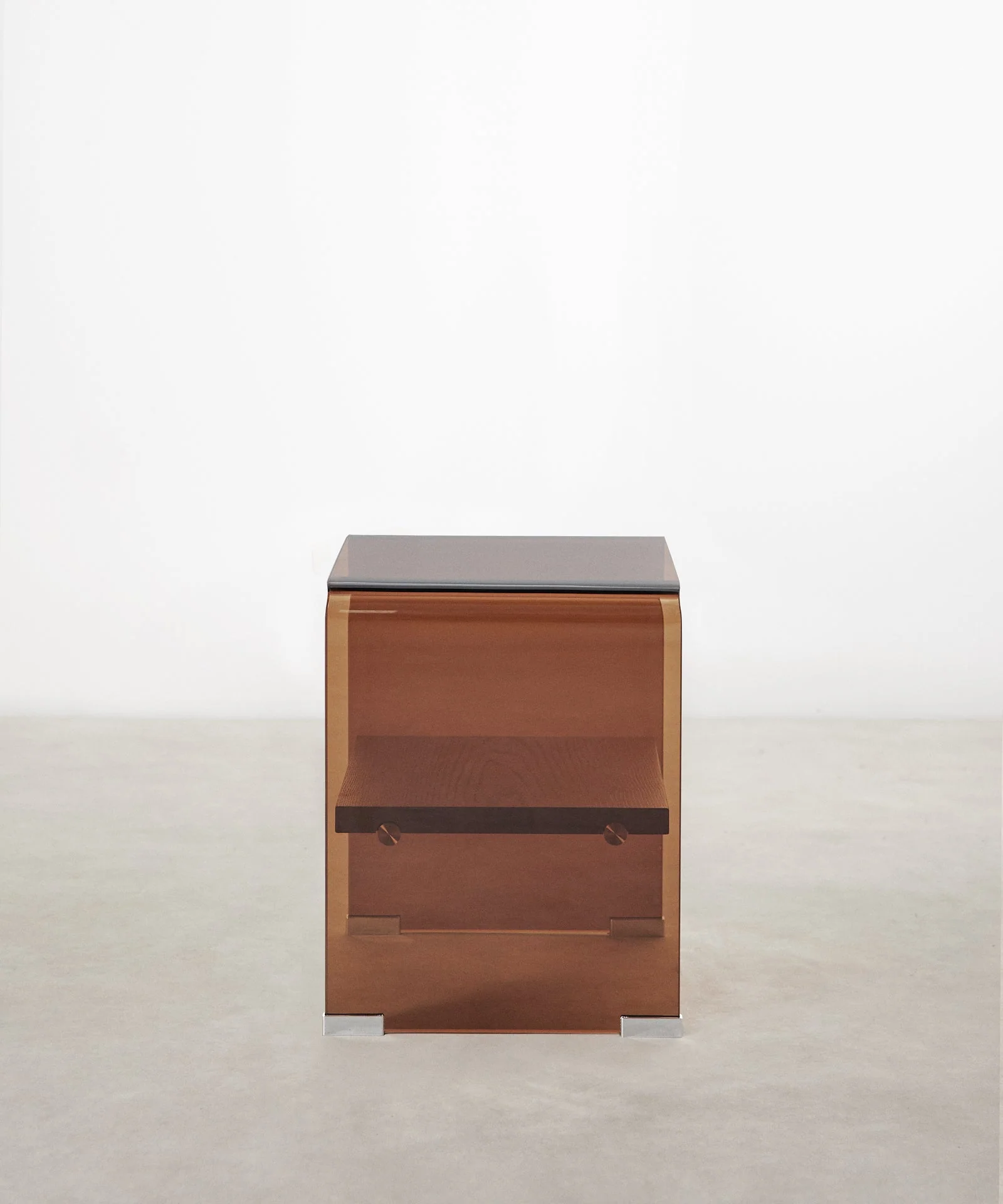 Mesa Auxiliar de Cristal Templado Aris (47x45 cm) - Image 4
