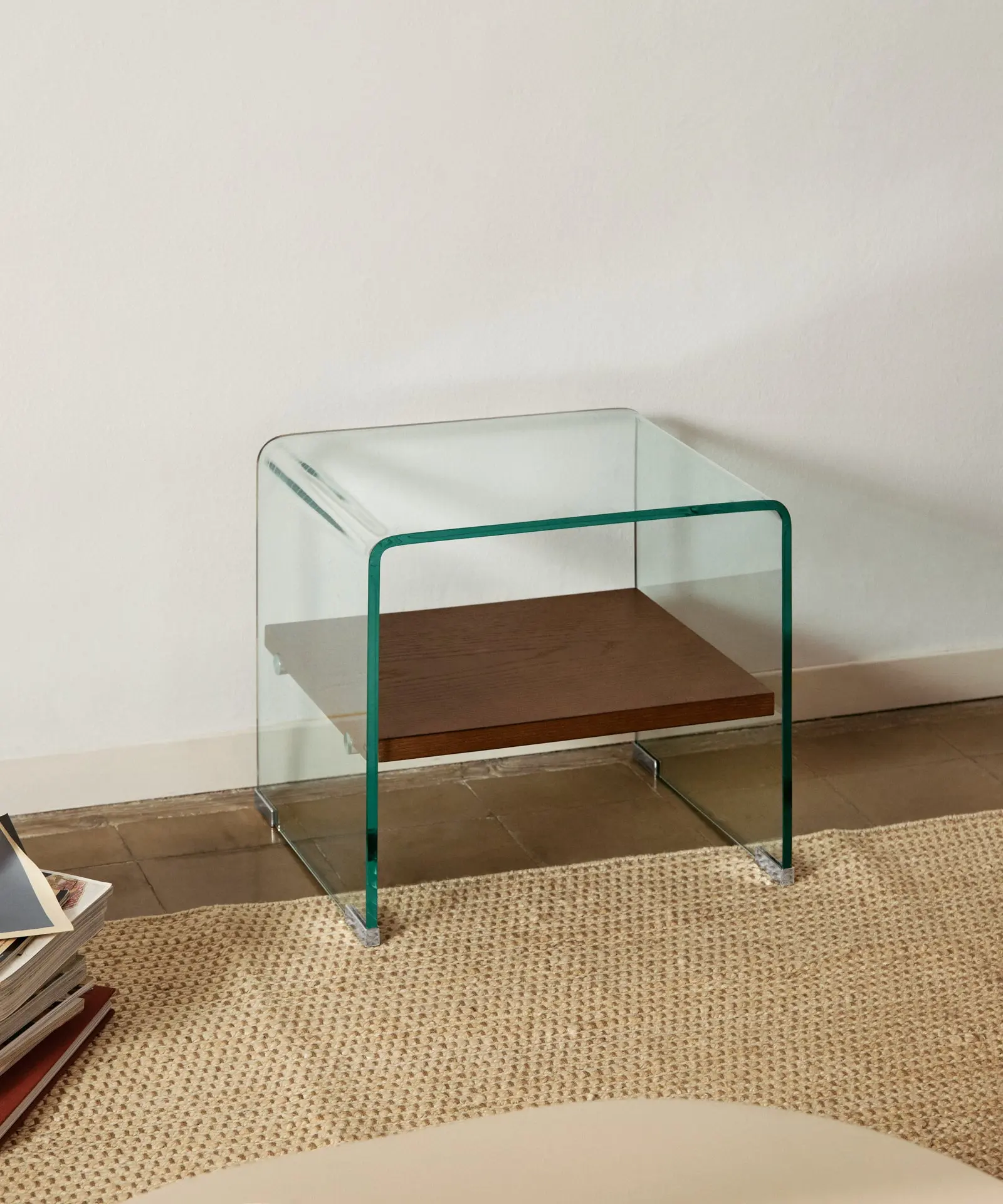 Mesa Auxiliar de Cristal Templado Aris (47x45 cm) - Image 8