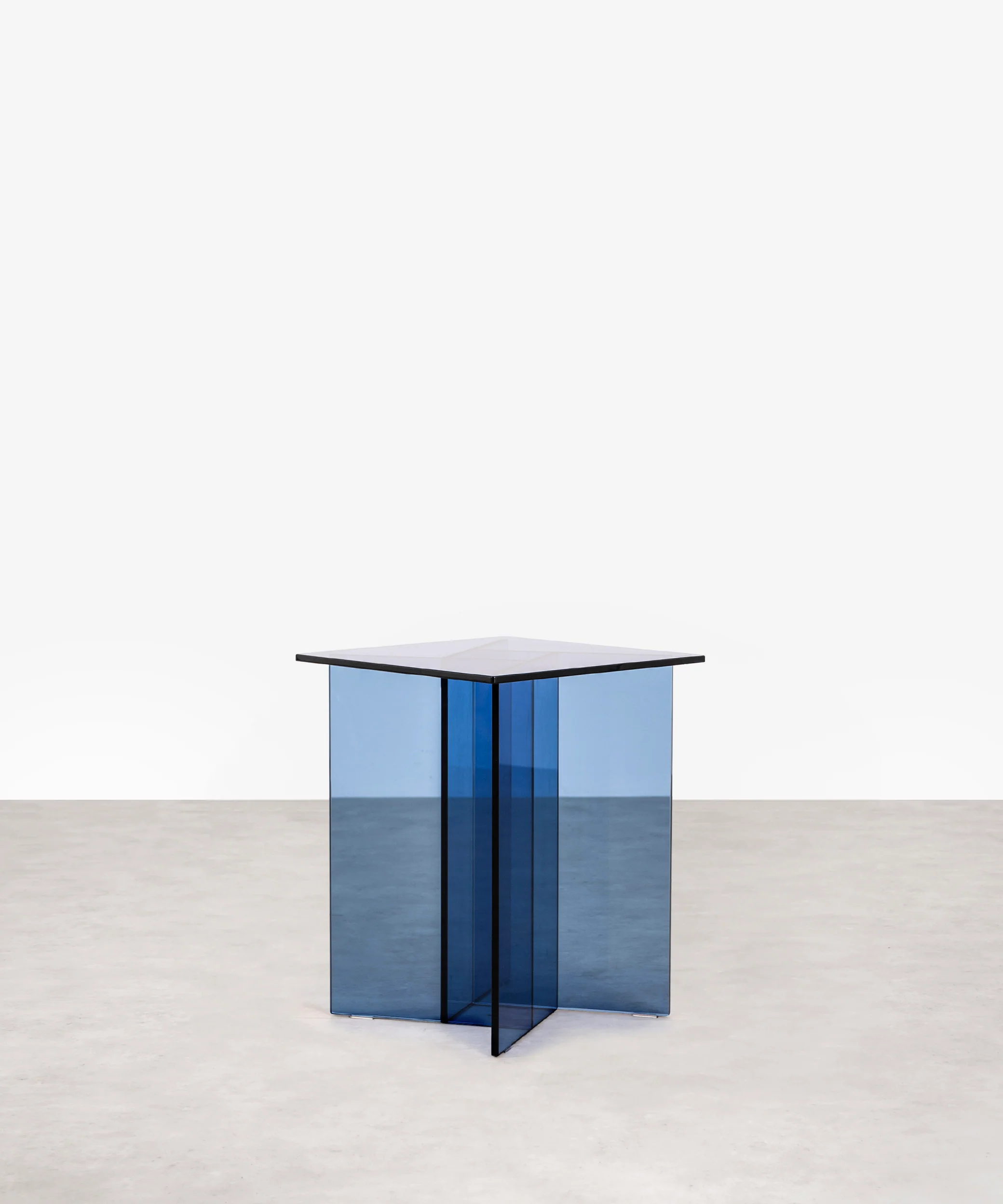 Mesa Auxiliar Cuadrada de Cristal Templado Johanna (40x40 cm) - Image 4