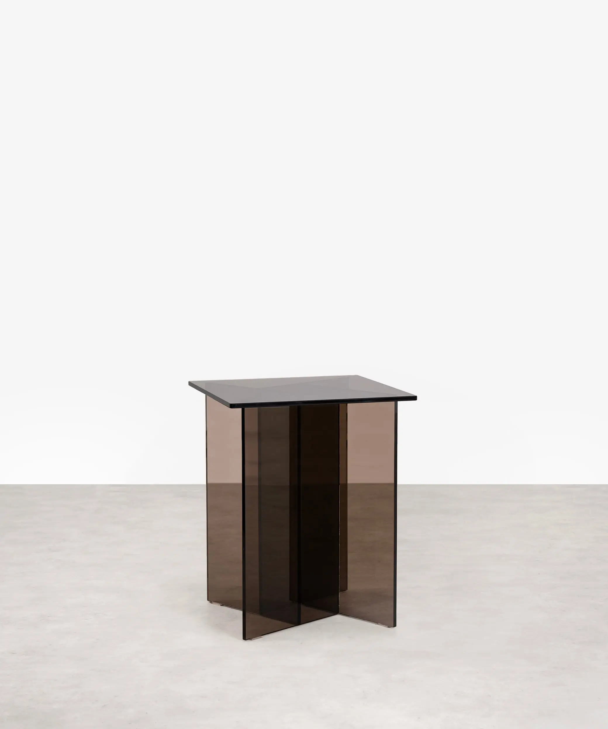 Mesa Auxiliar Cuadrada de Cristal Templado Johanna (40x40 cm) - Image 8