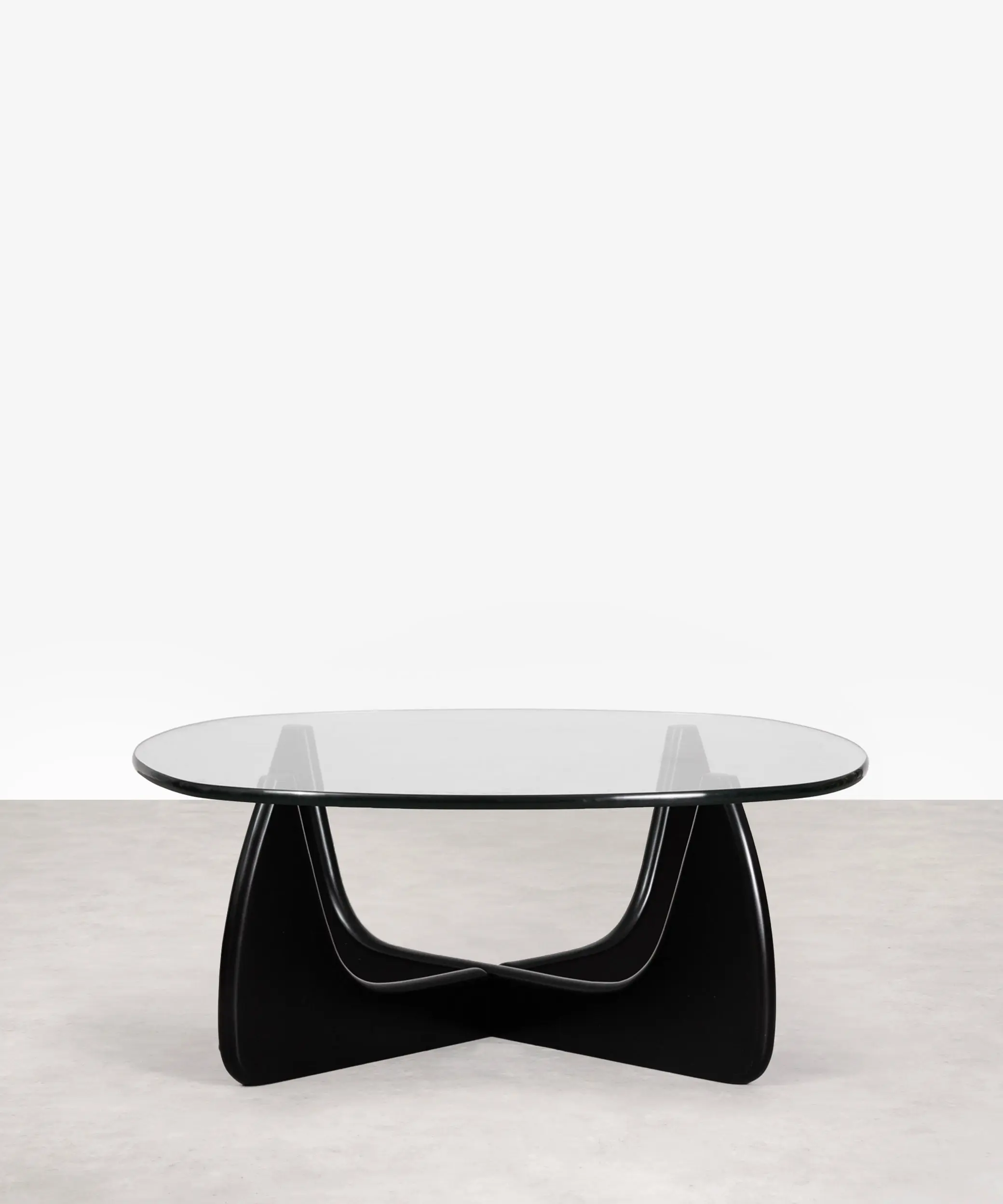 Mesa de Centro en Cristal Templado y Madera Michi Noriaki - Image 11