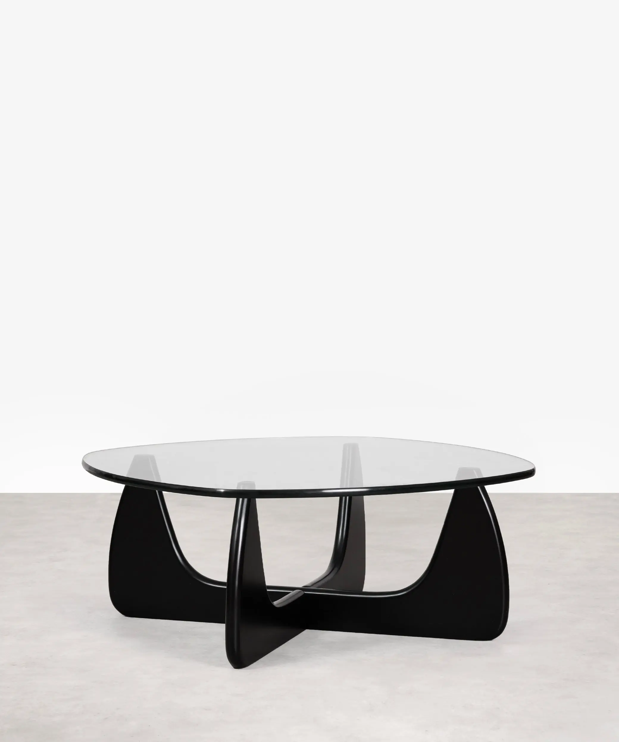 Mesa de Centro en Cristal Templado y Madera Michi Noriaki - Image 9