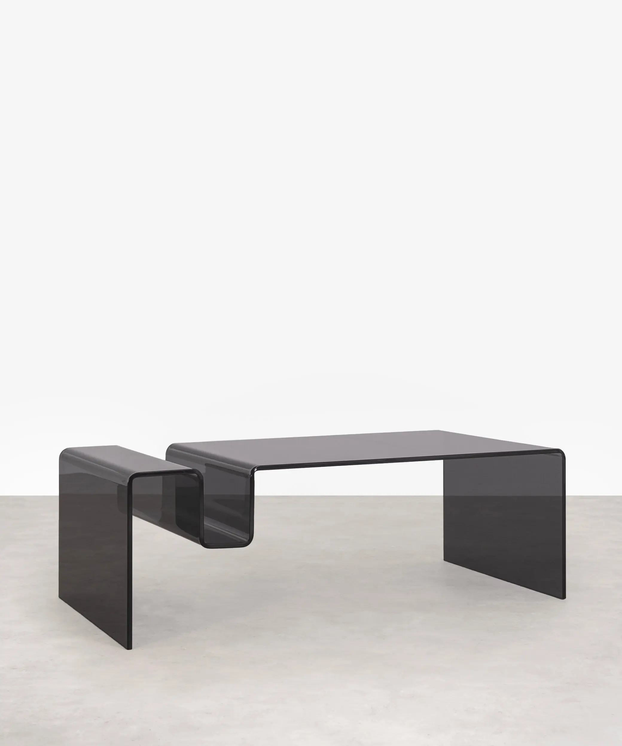Mesa de Centro Rectangular de Cristal Templado Harbor (120x60 cm)