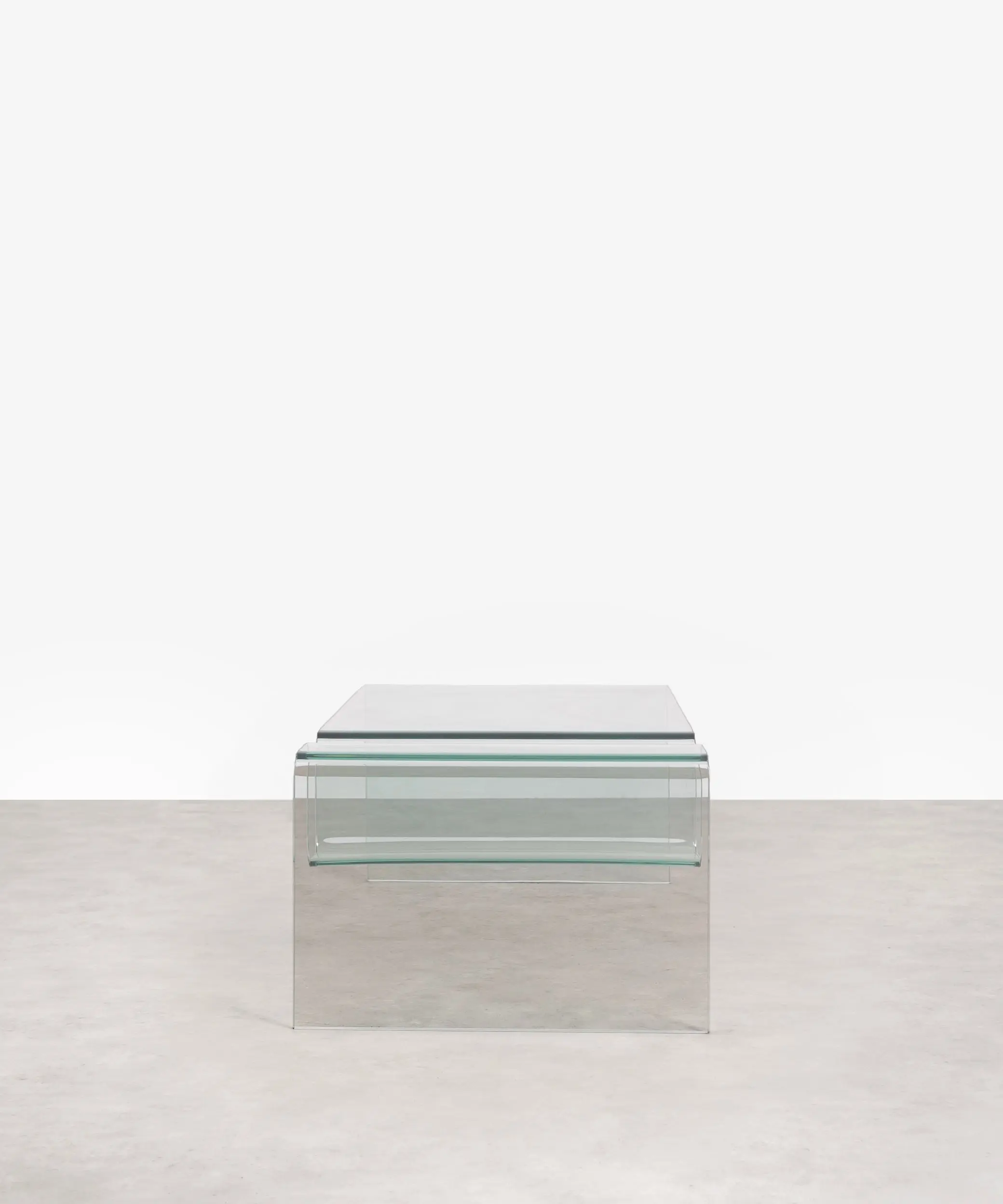 Mesa de Centro Rectangular de Cristal Templado Harbor (120x60 cm) - Image 11