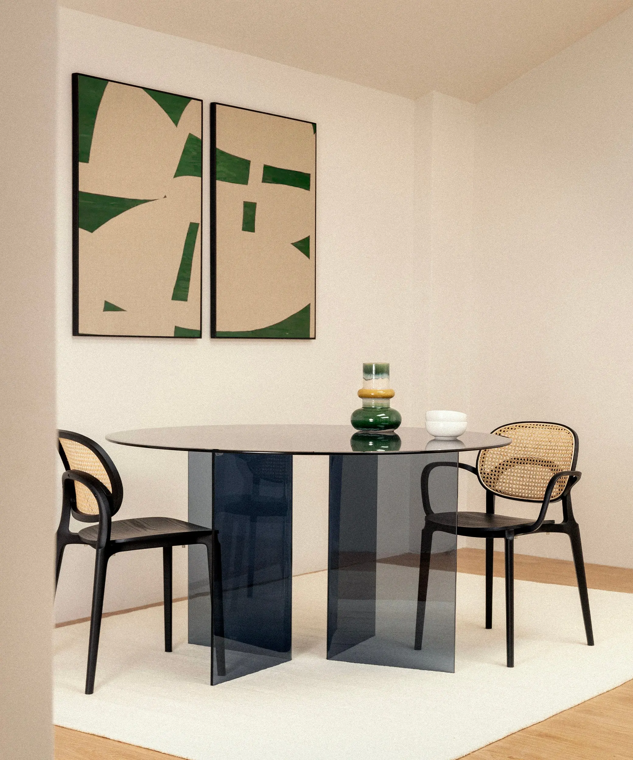 Mesa de Comedor Redonda de Cristal Templado Ona 137 cm - Image 17