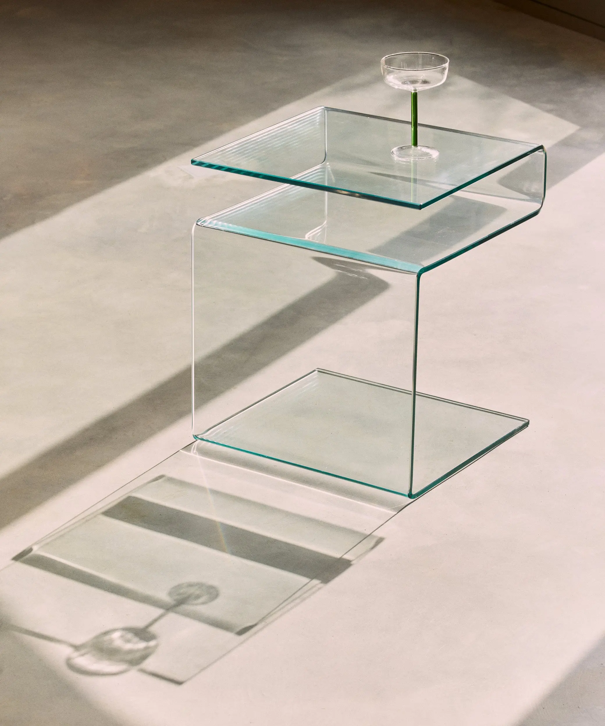Mesa Auxiliar de Cristal Templado Saura - Image 10