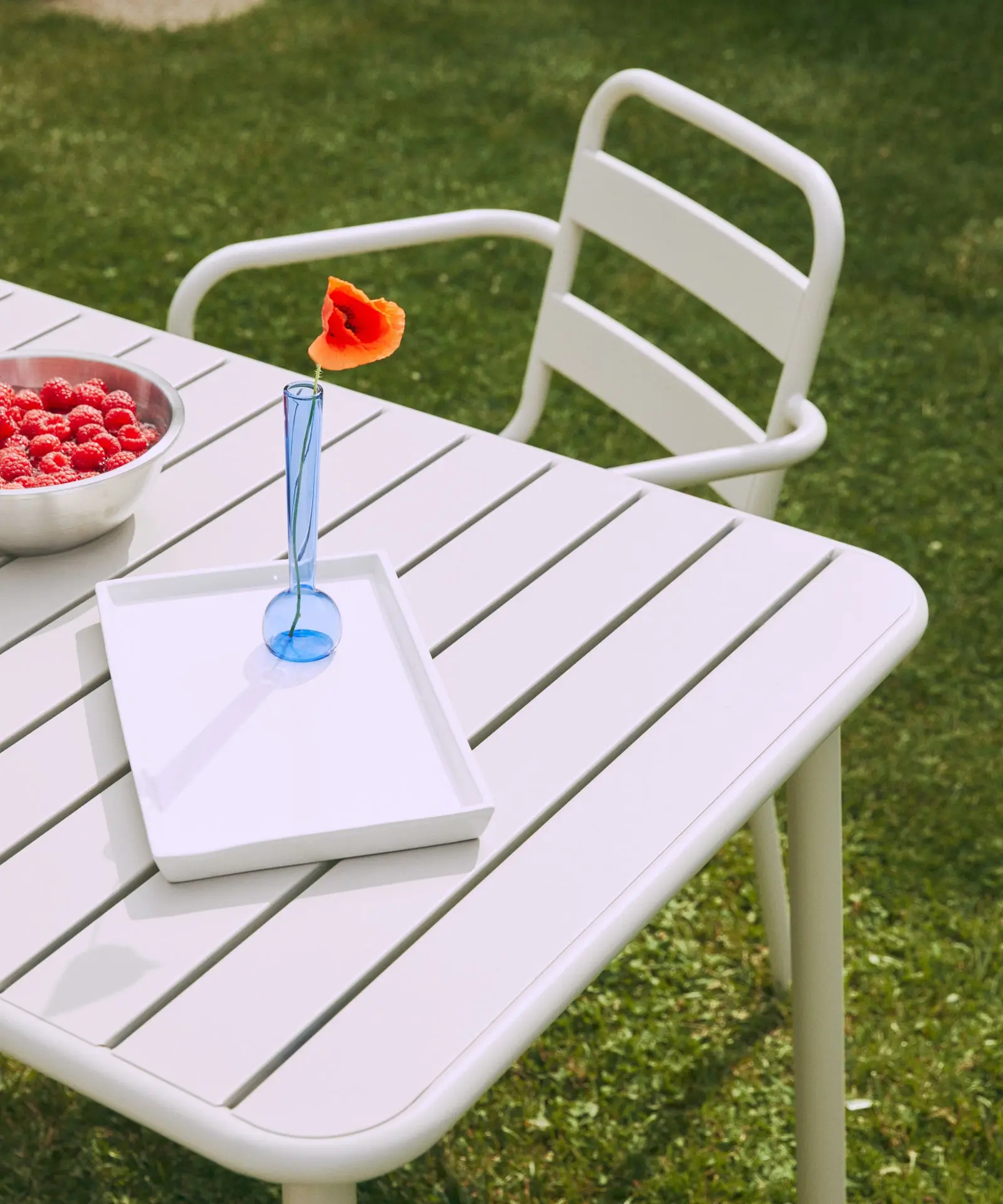 Mesa exterior de metal alargada Sora (140x70 cm) - Image 10