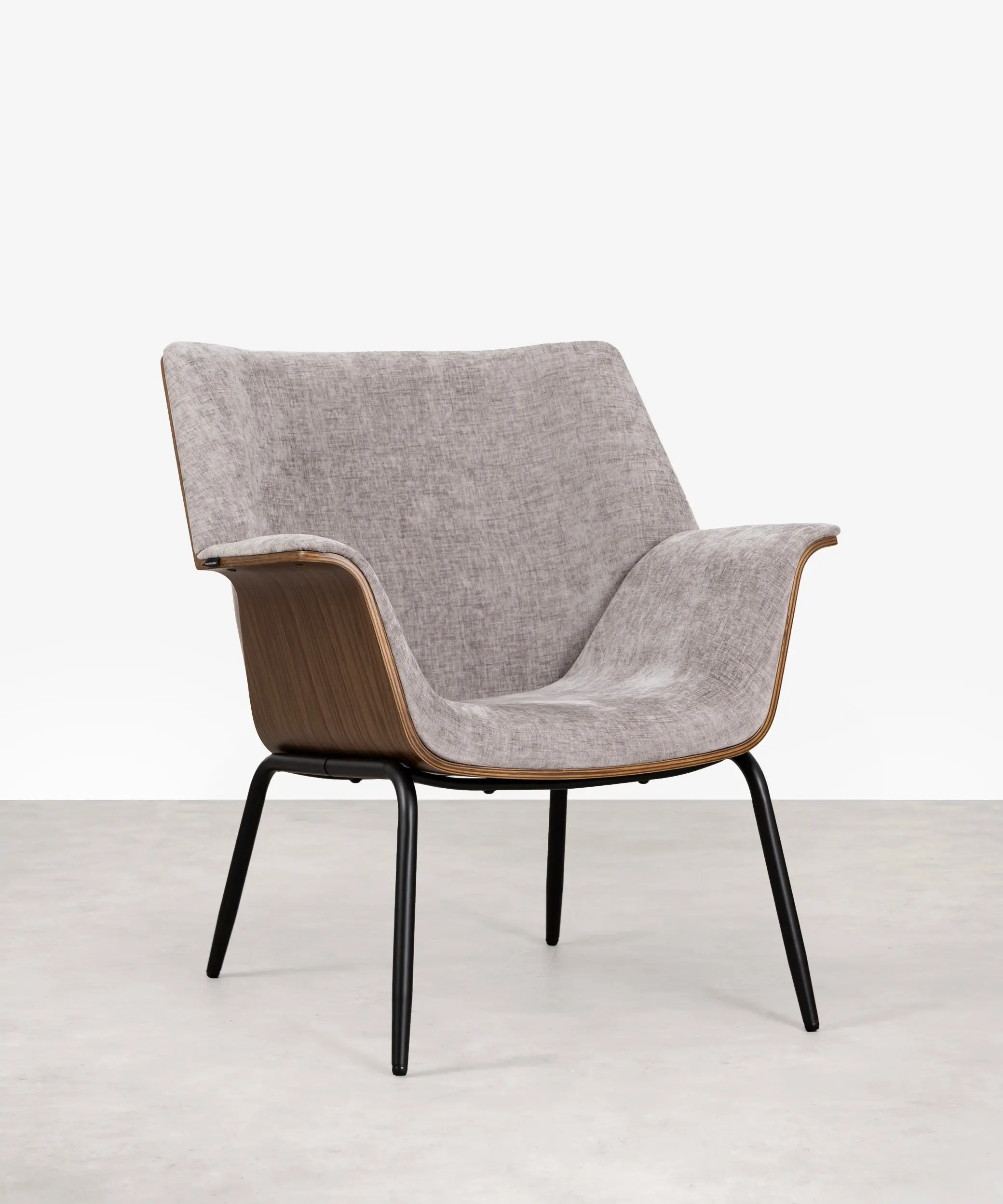 Sillón de Tela Chenilla y Madera Romi - Image 10