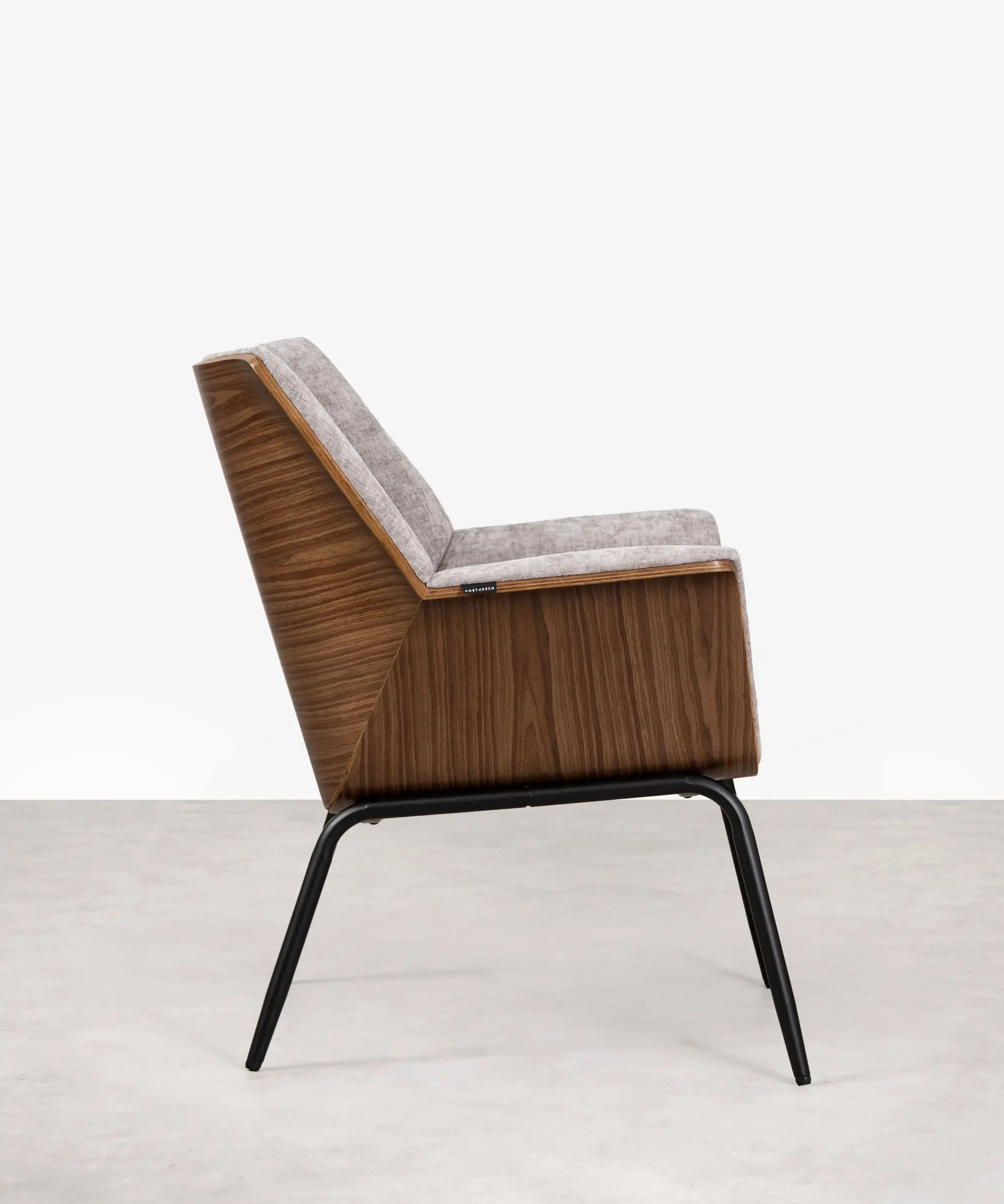Sillón de Tela Chenilla y Madera Romi - Image 11