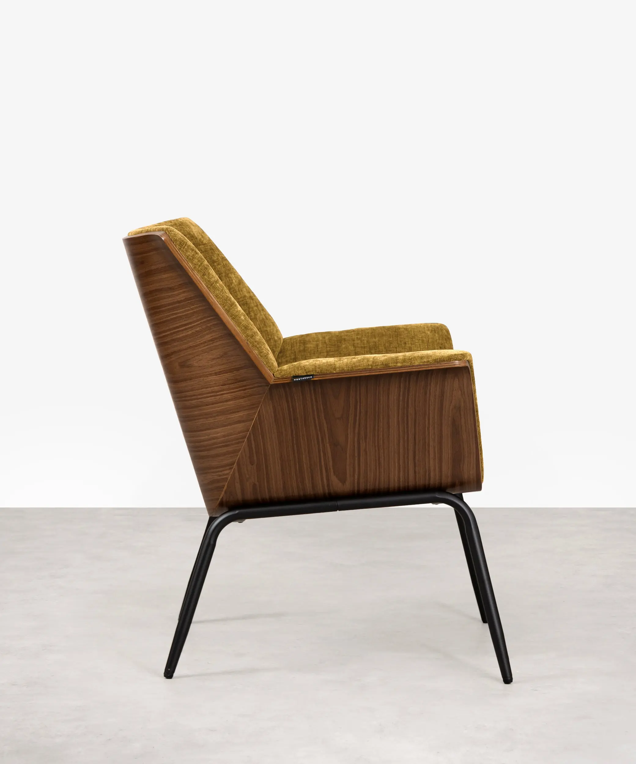 Sillón de Tela Chenilla y Madera Romi - Image 18