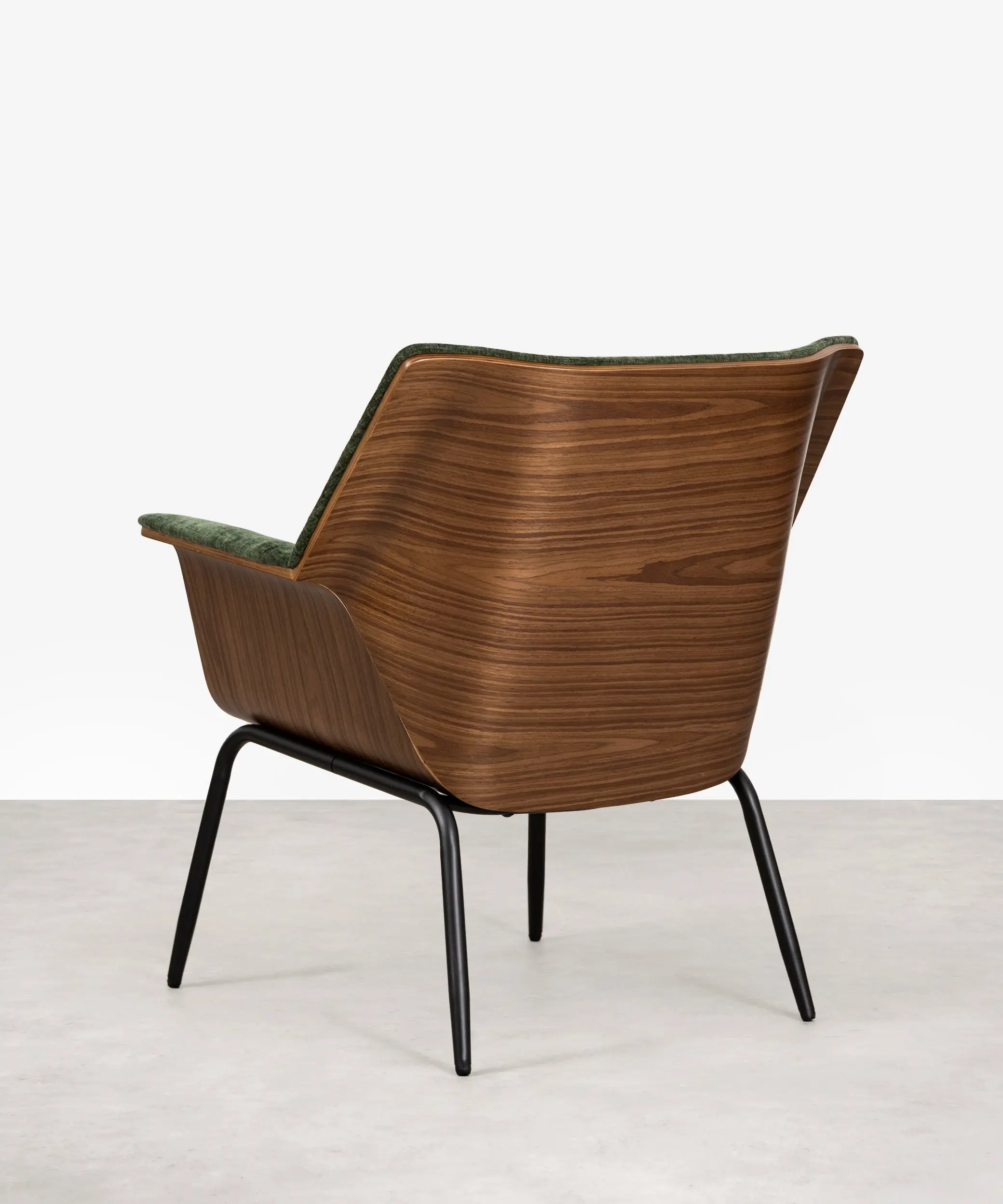 Sillón de Tela Chenilla y Madera Romi - Image 5