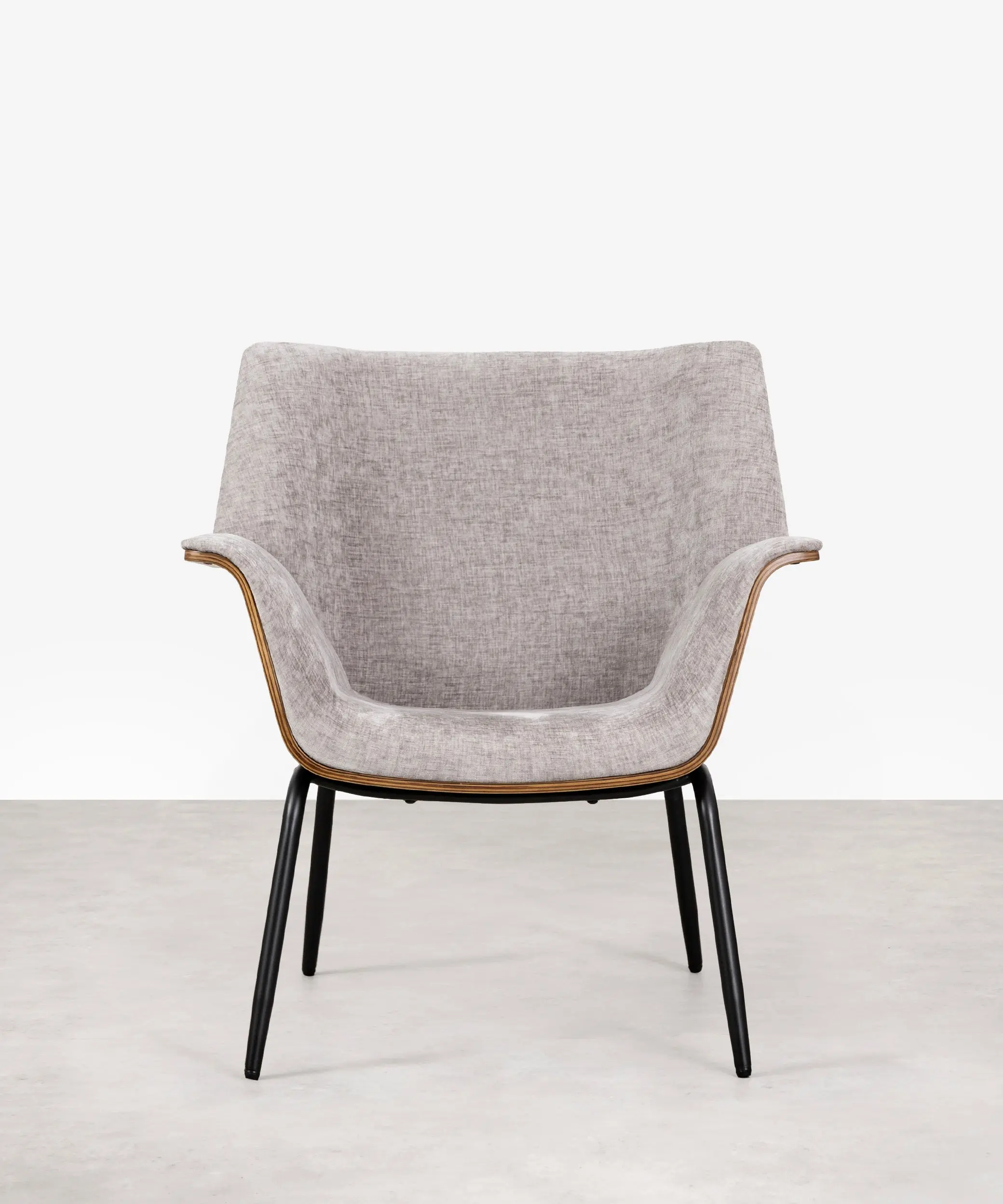 Sillón de Tela Chenilla y Madera Romi - Image 8