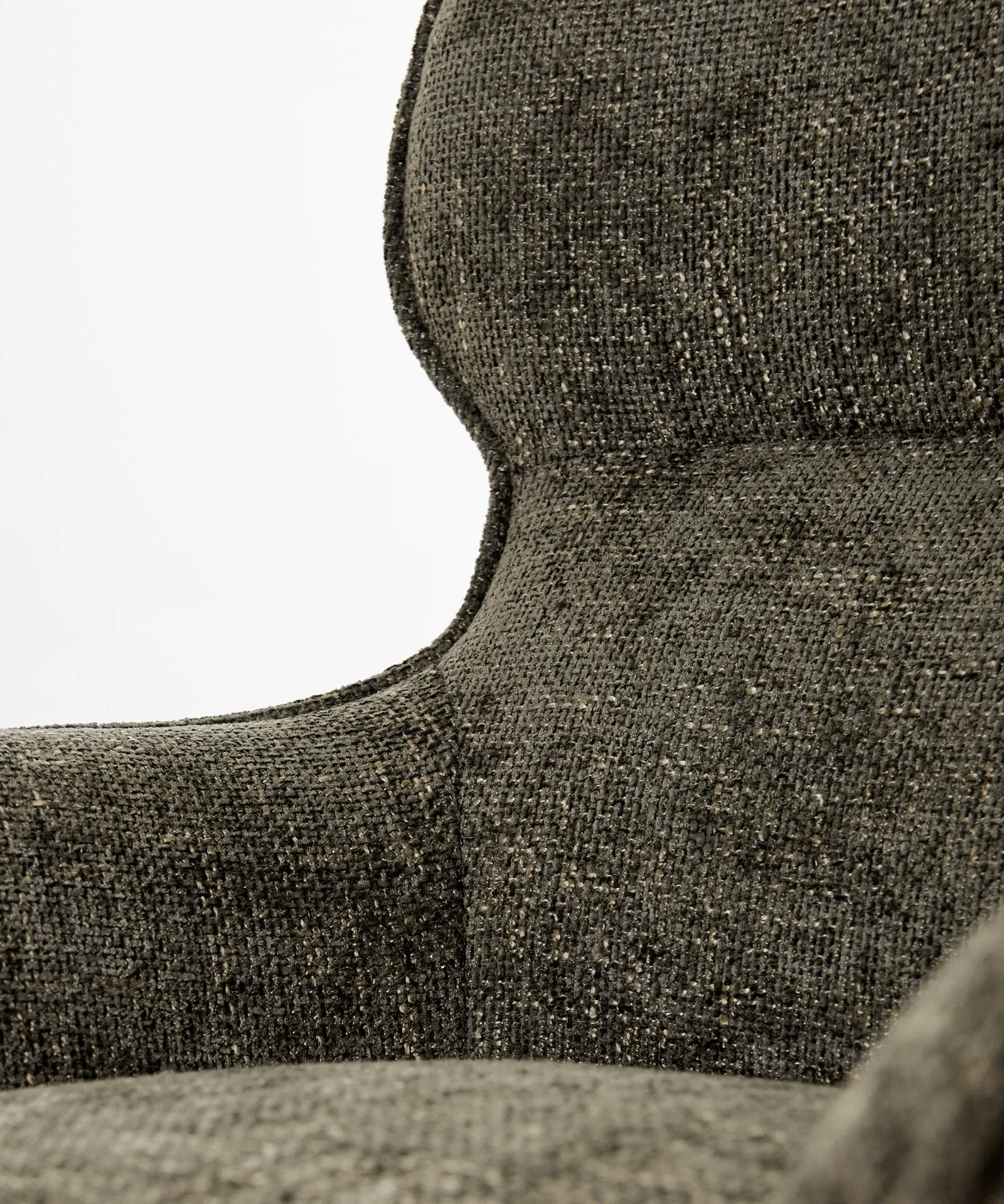 Sillón giratorio en tejido suave Norden - Image 5