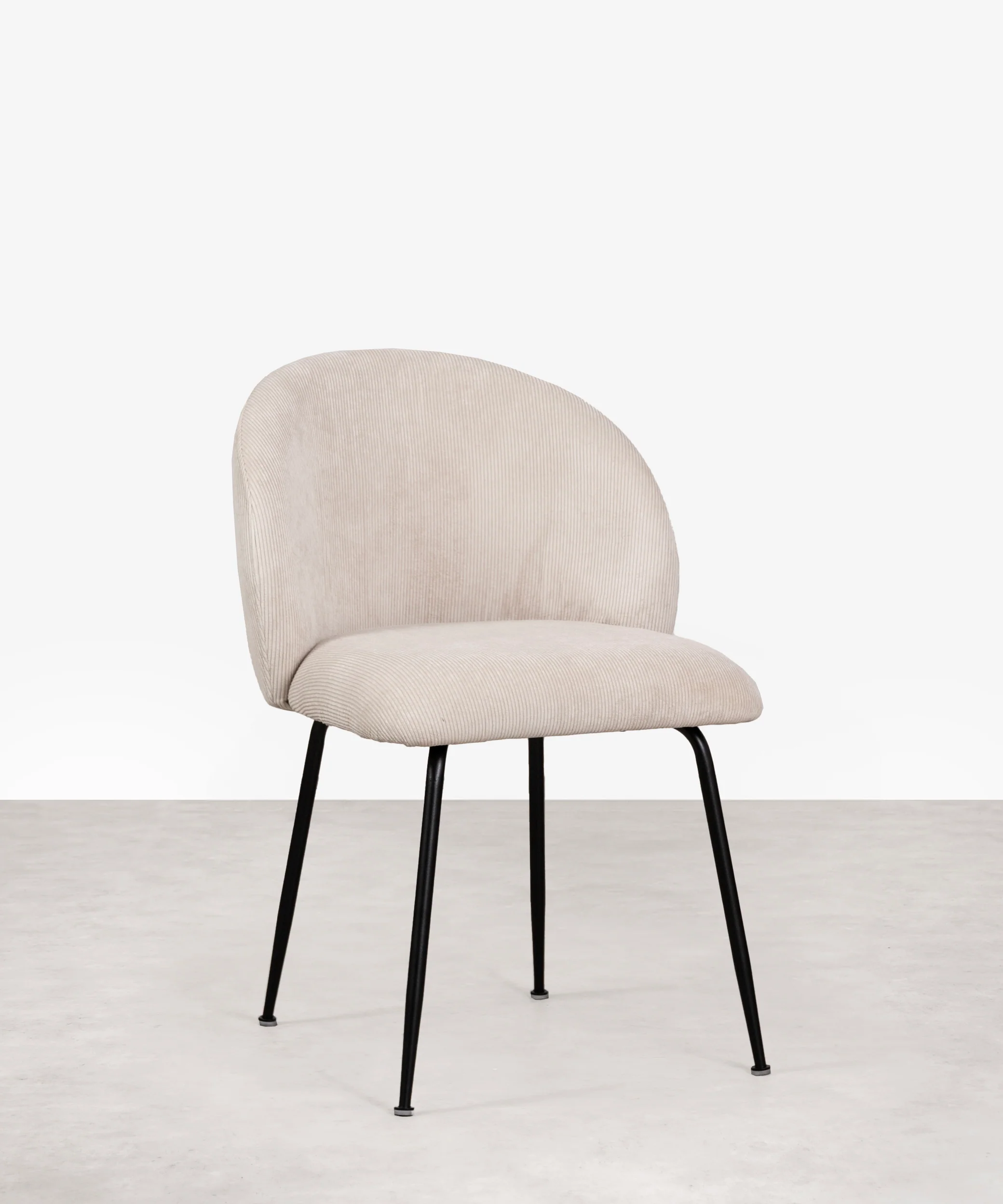 Silla de Comedor en Pana y Metal Agnes