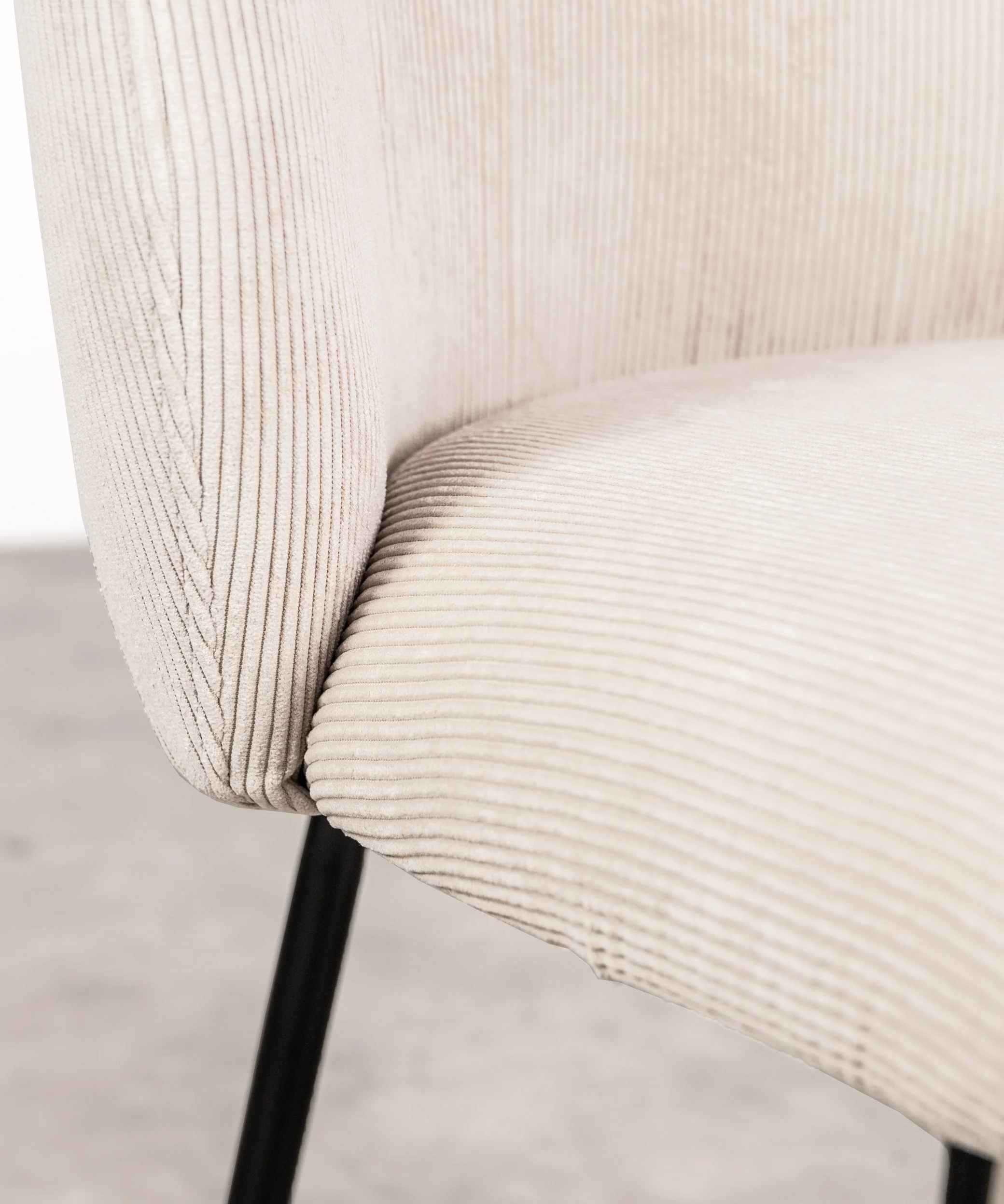 Silla de Comedor en Pana y Metal Agnes - Image 2