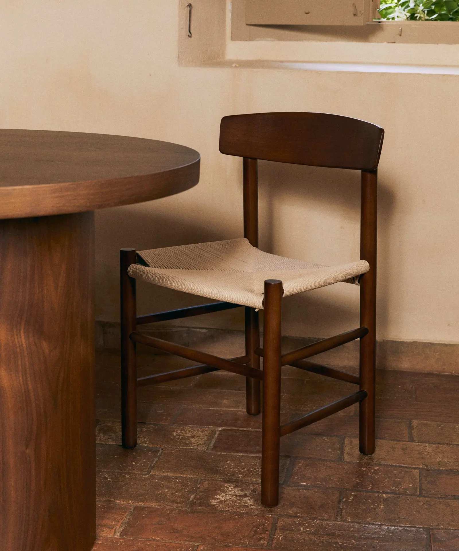 Silla de Comedor de Madera y Cuerda Trenzada Alba - Image 11