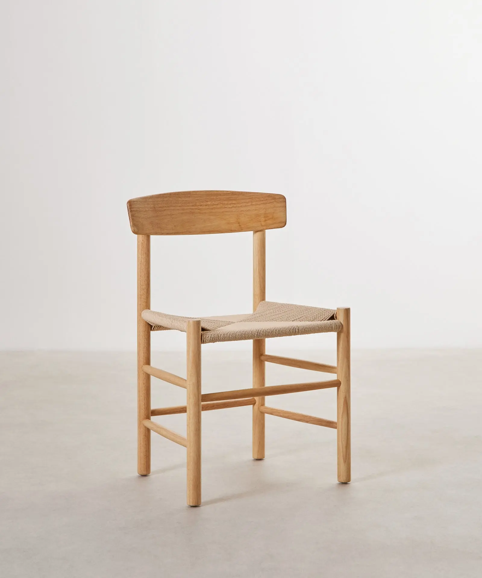 Silla de Comedor de Madera y Cuerda Trenzada Alba - Image 3