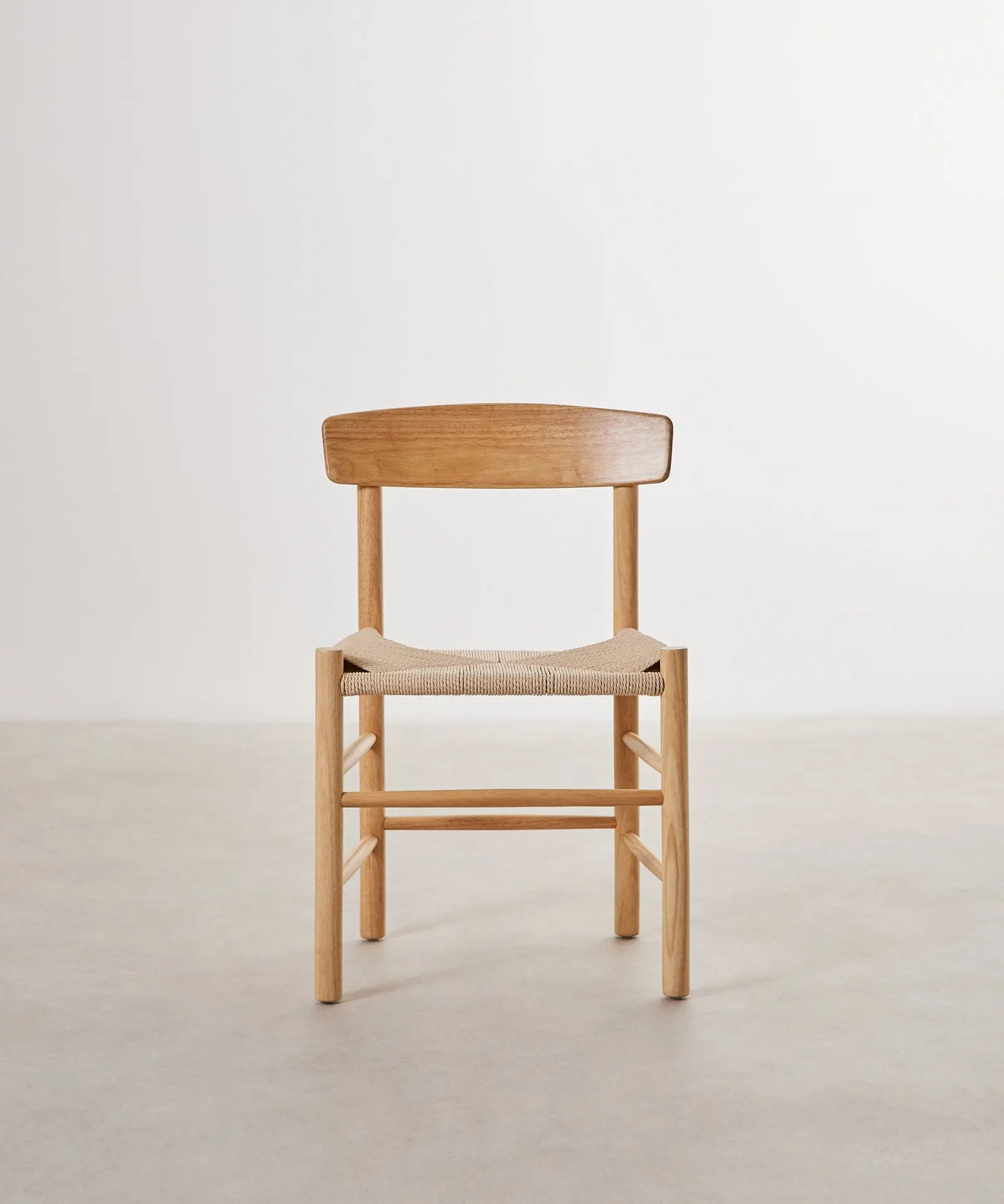 Silla de Comedor de Madera y Cuerda Trenzada Alba - Image 5